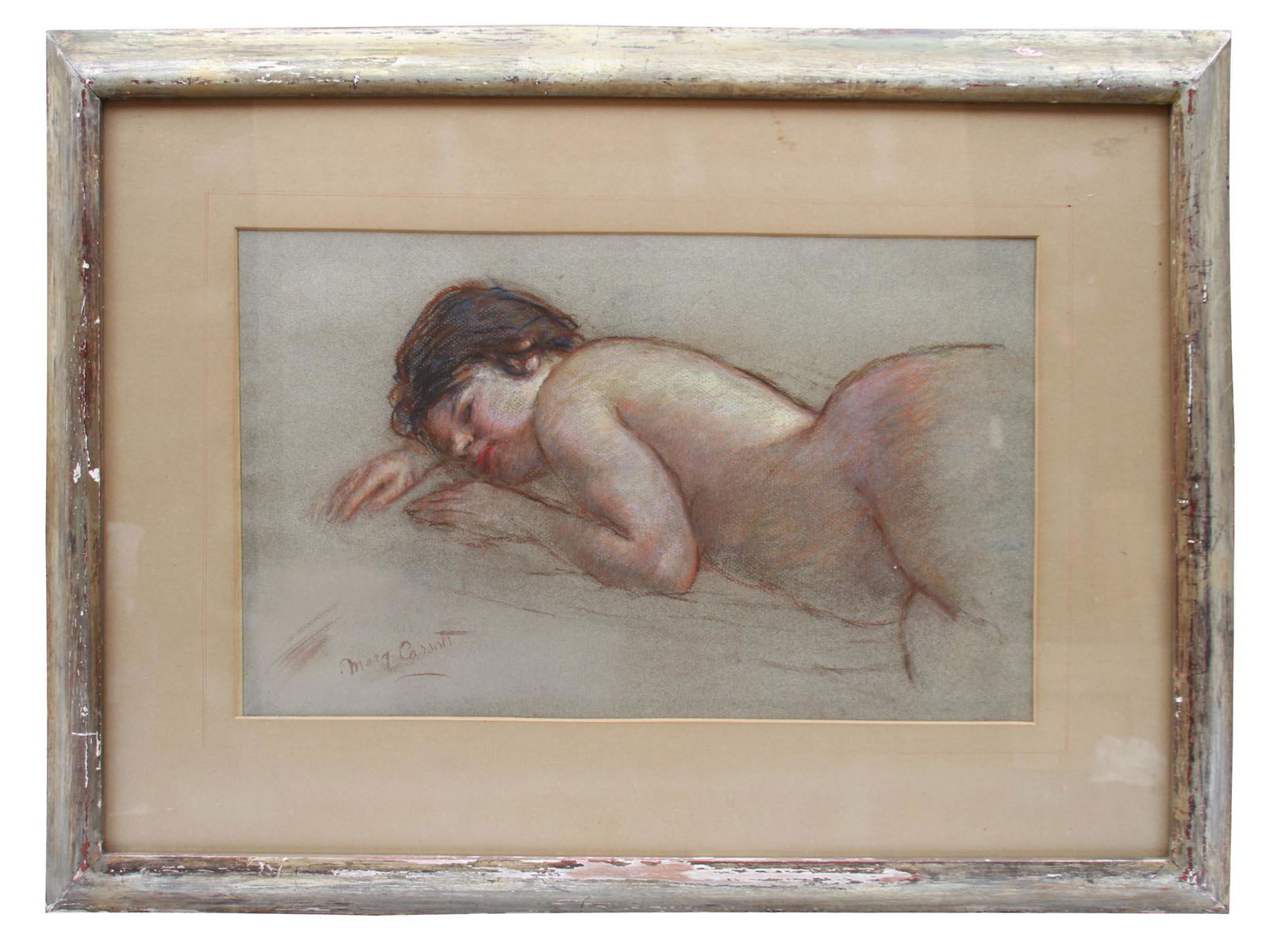 AMERICAN PASTEL PAINTING PORTRAIT BY MARY CASSATT (1 of 9)