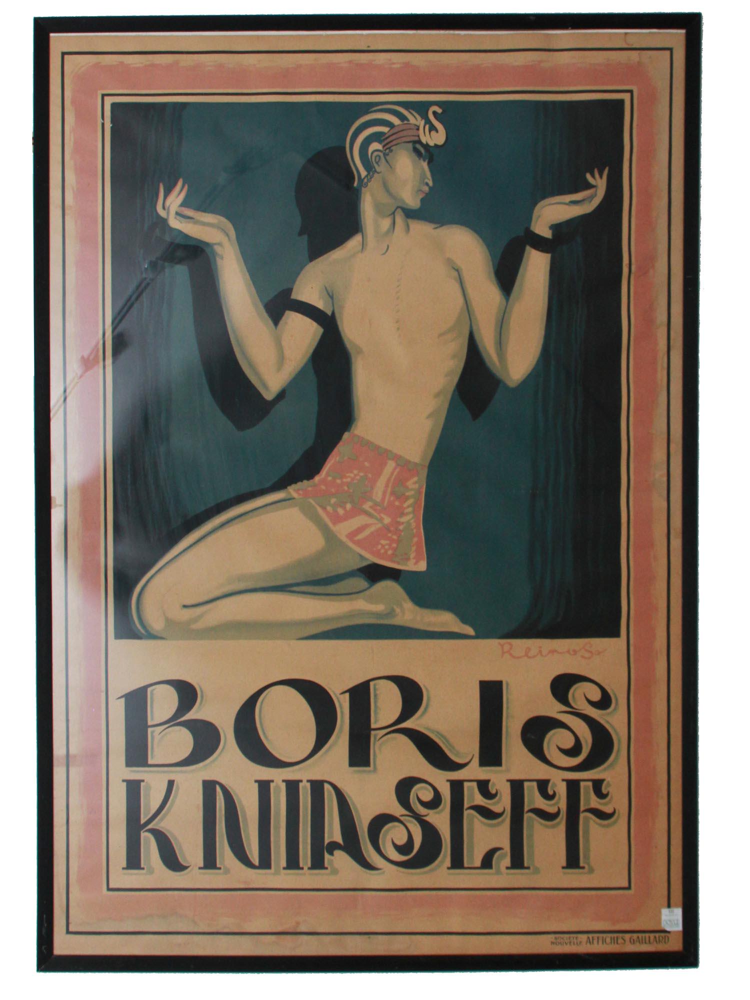 VINTAGE LITHO POSTER BORIS KNIASEFF BY REINOSO (1 of 5)