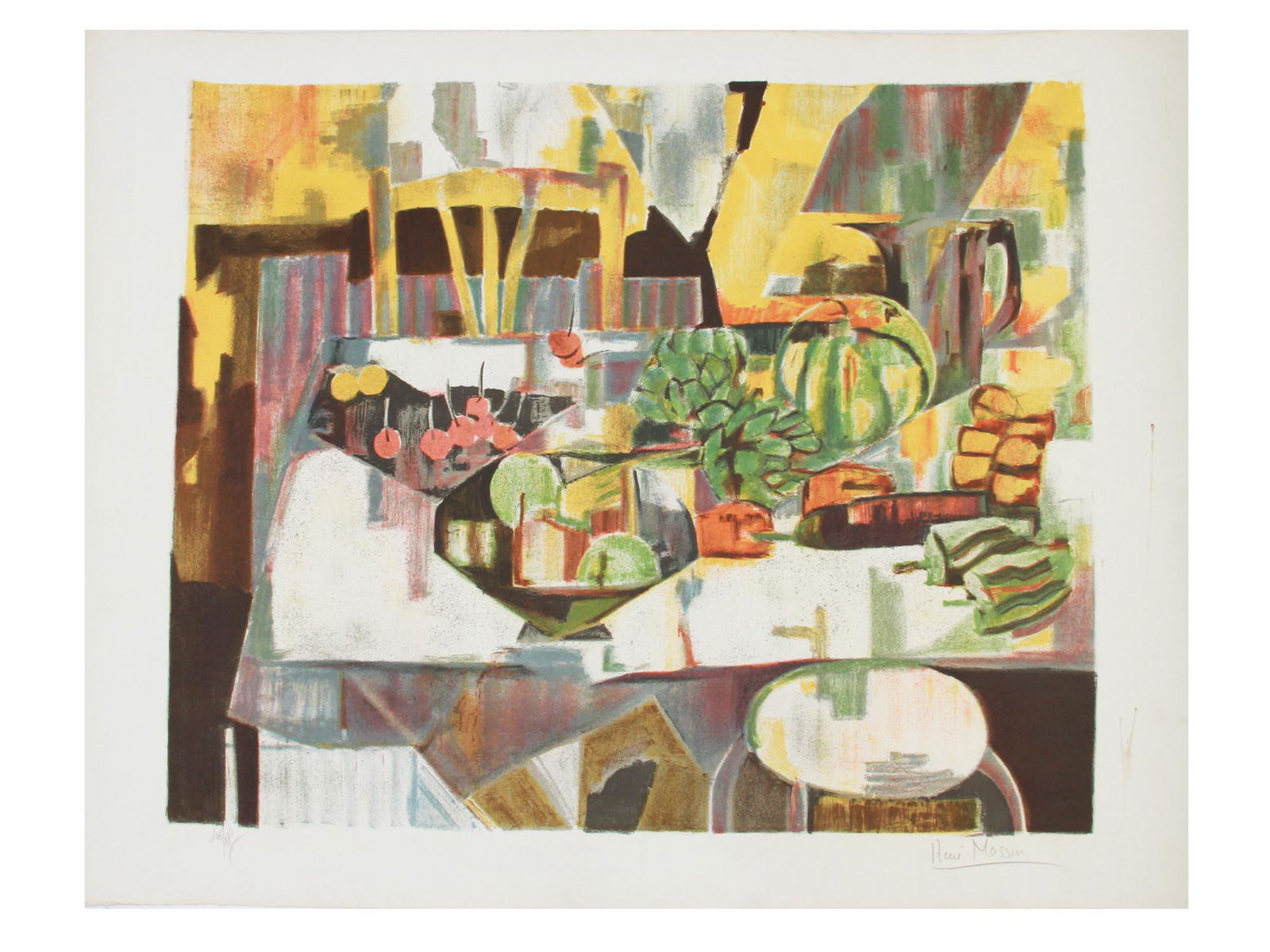 MAURITANIAN STILL LIFE LITHOGRAPH BY HERVE MASSON (1 of 5)