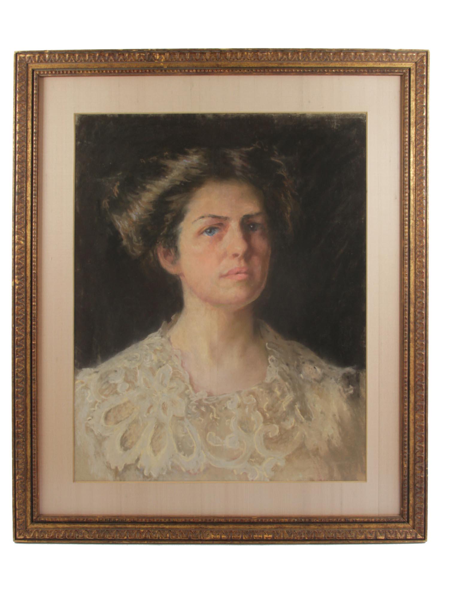 AMERICAN PASTEL PAINTING ON BOARD BY LOUISE WEST (1 of 4)