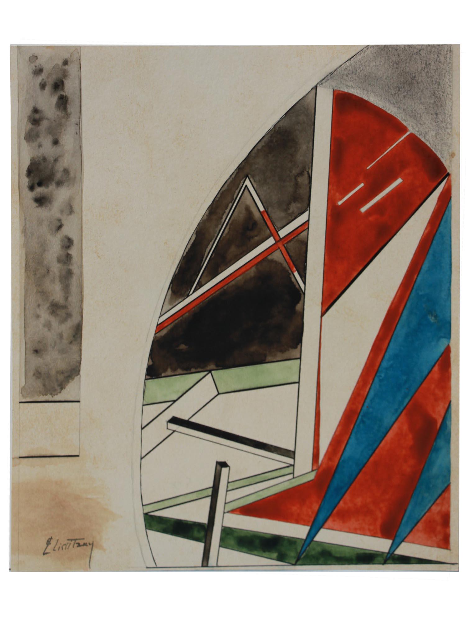 RUSSIAN AVANT GARDE PAINTING BY EL LISSITZKY (1 of 5)