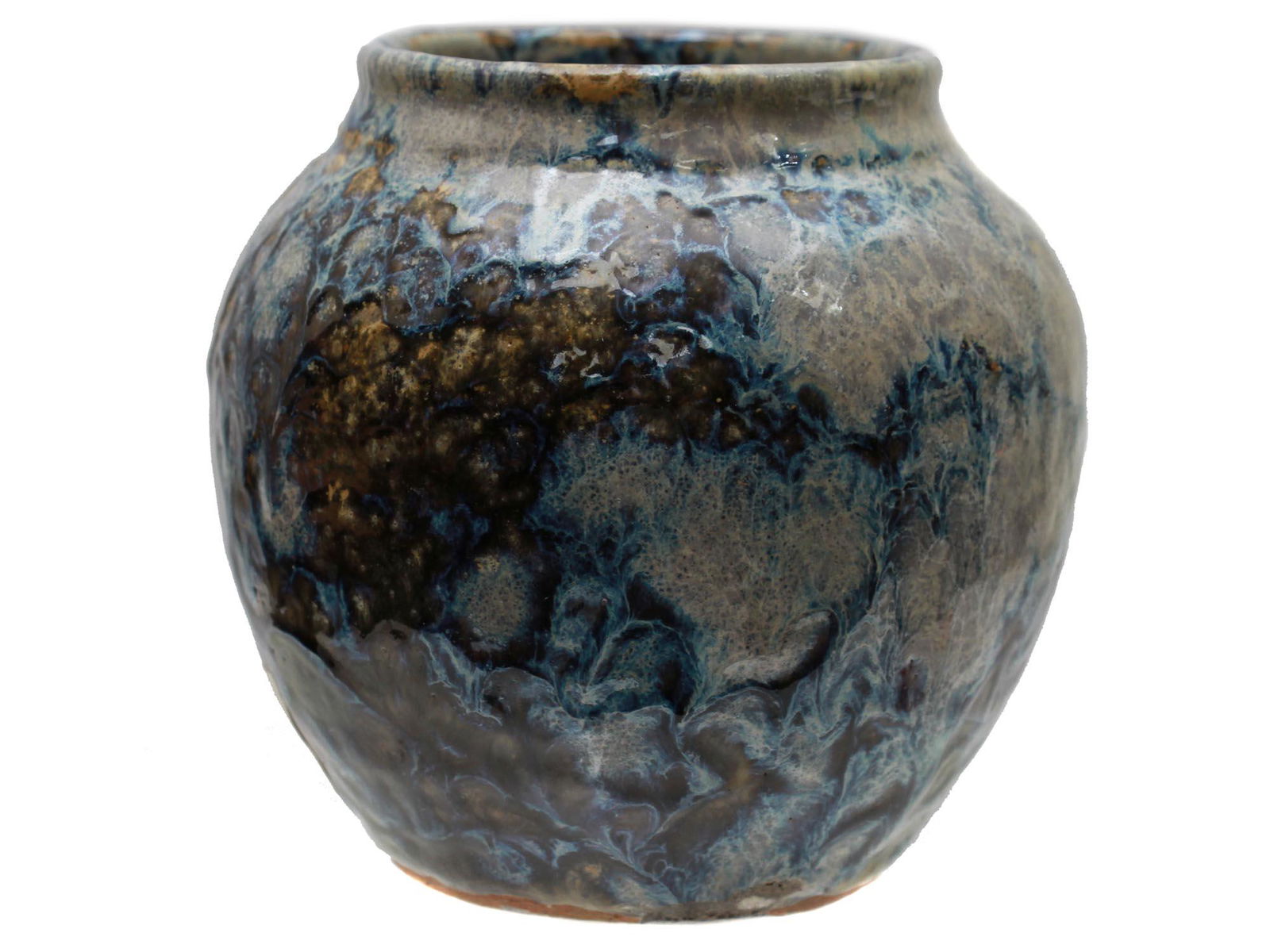 VINTAGE ARTISTIC GLAZED CERAMIC VASE LEA HALPERN (1 of 7)