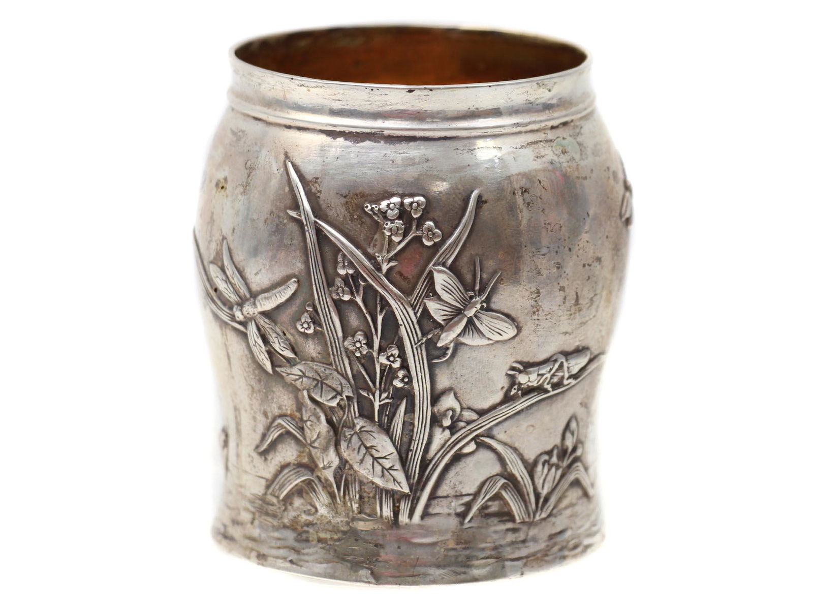 A RUSSIAN GILT SILVER BEAKER (1 of 7)