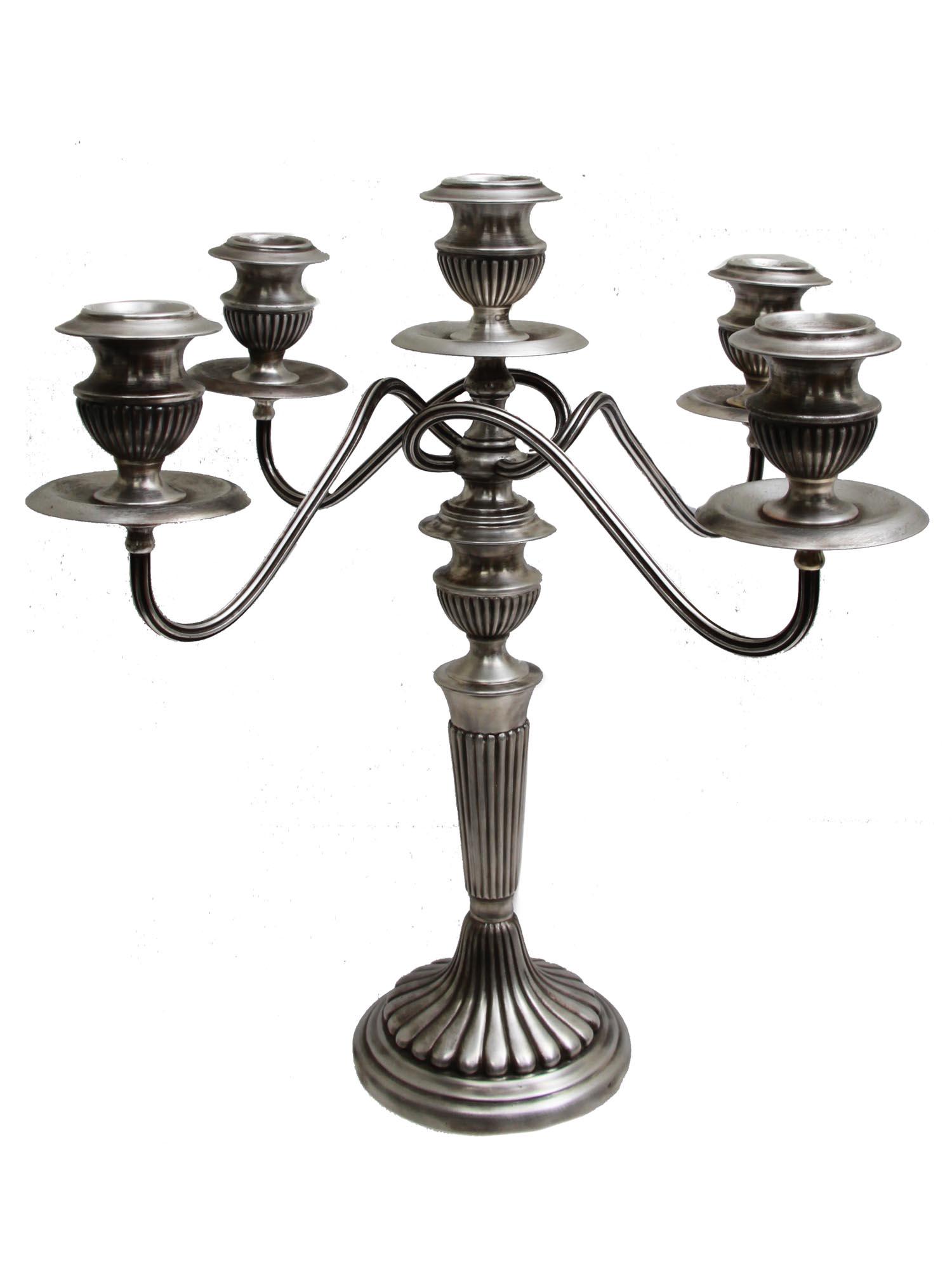 A VINTAGE SILVER PLATED CUPRONICKEL CANDLE HOLDER (1 of 5)