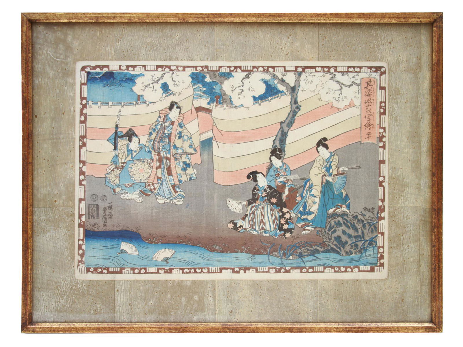 A JAPANESE WOODBLOCK PRINT BY UTAGAWA KUNISADA (1 of 10)