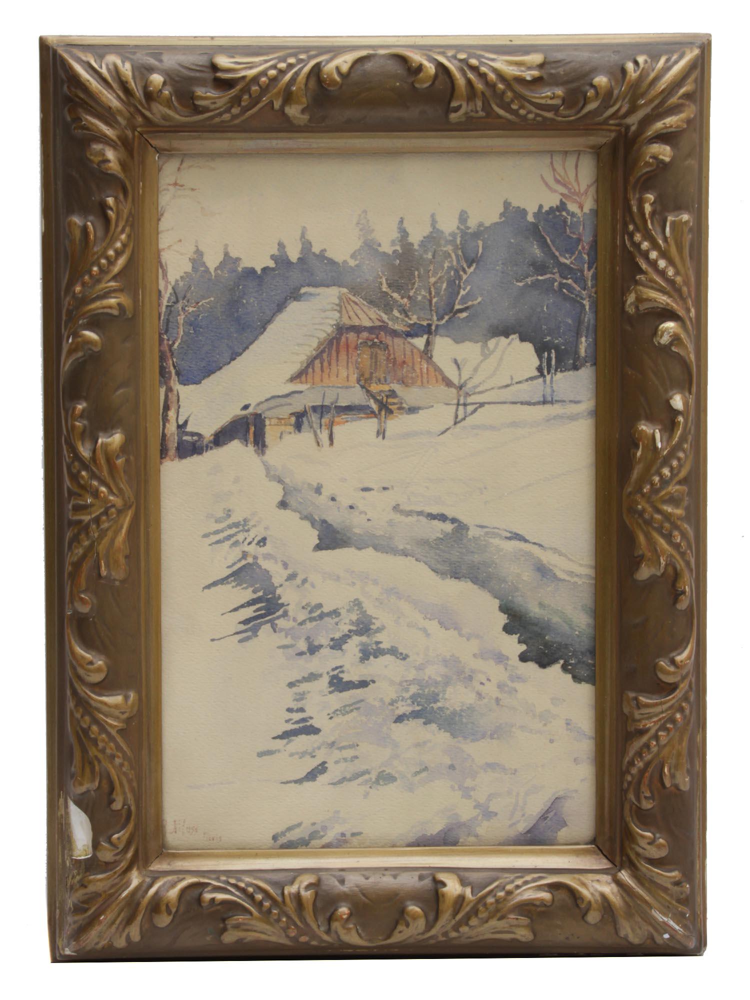 A RUSSIAN WATERCOLOR PAINTING BY PYOTR NILUS (1 of 4)