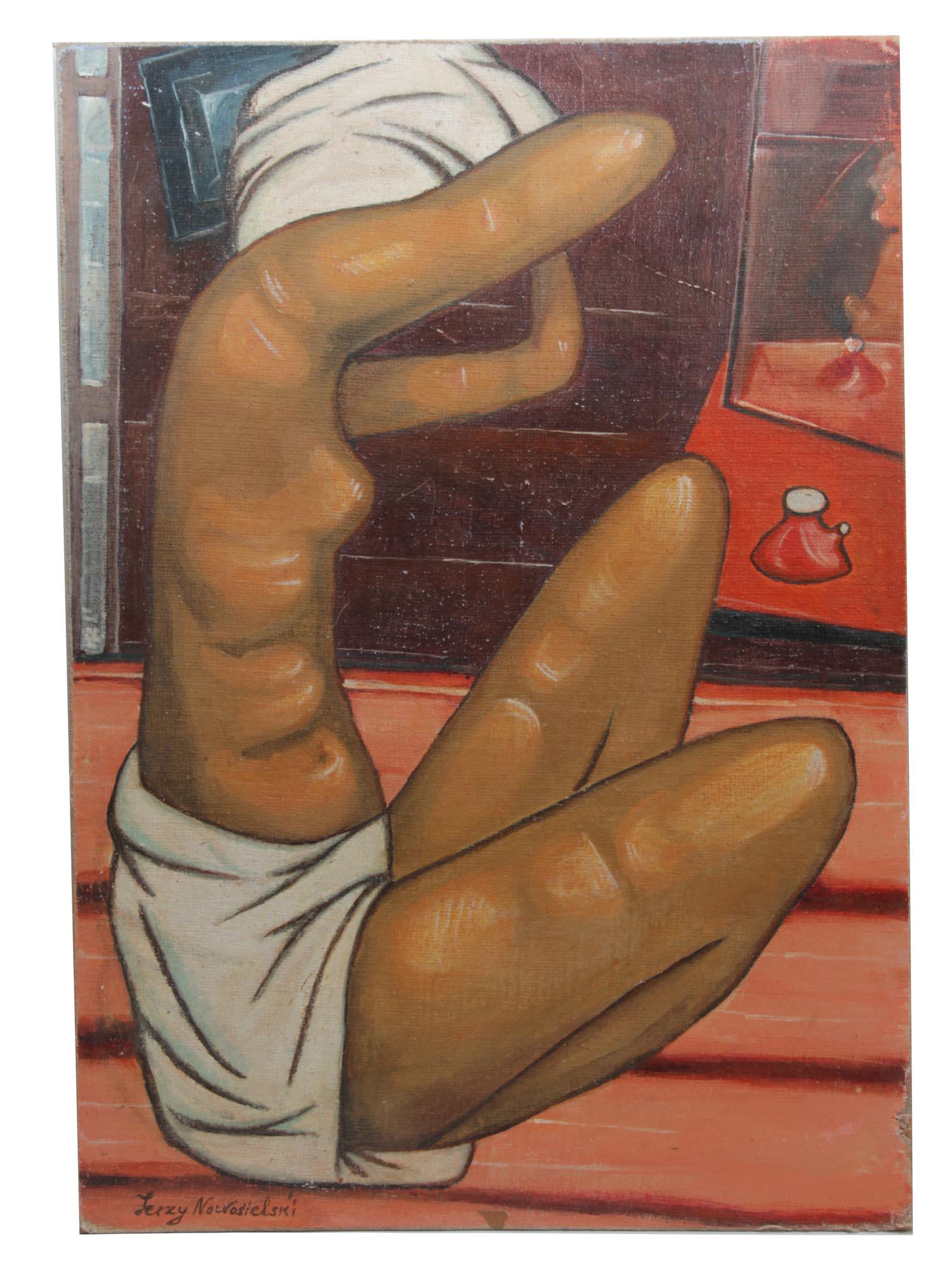 A RUSSIAN OIL PAINTING BY JERZY NOWOSIELSKI (1 of 4)