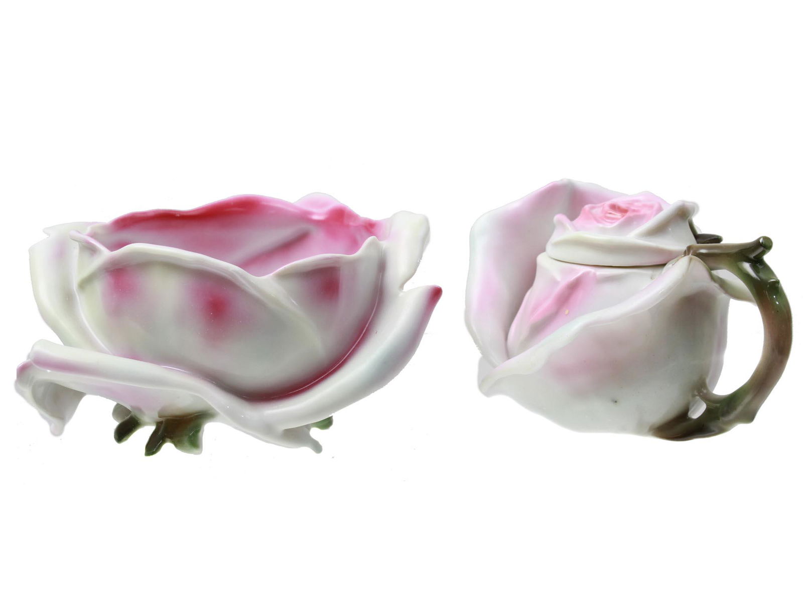 SET OF ROYAL BAYREUTH PORCELAIN FLOWER BOWL JAR (1 of 7)