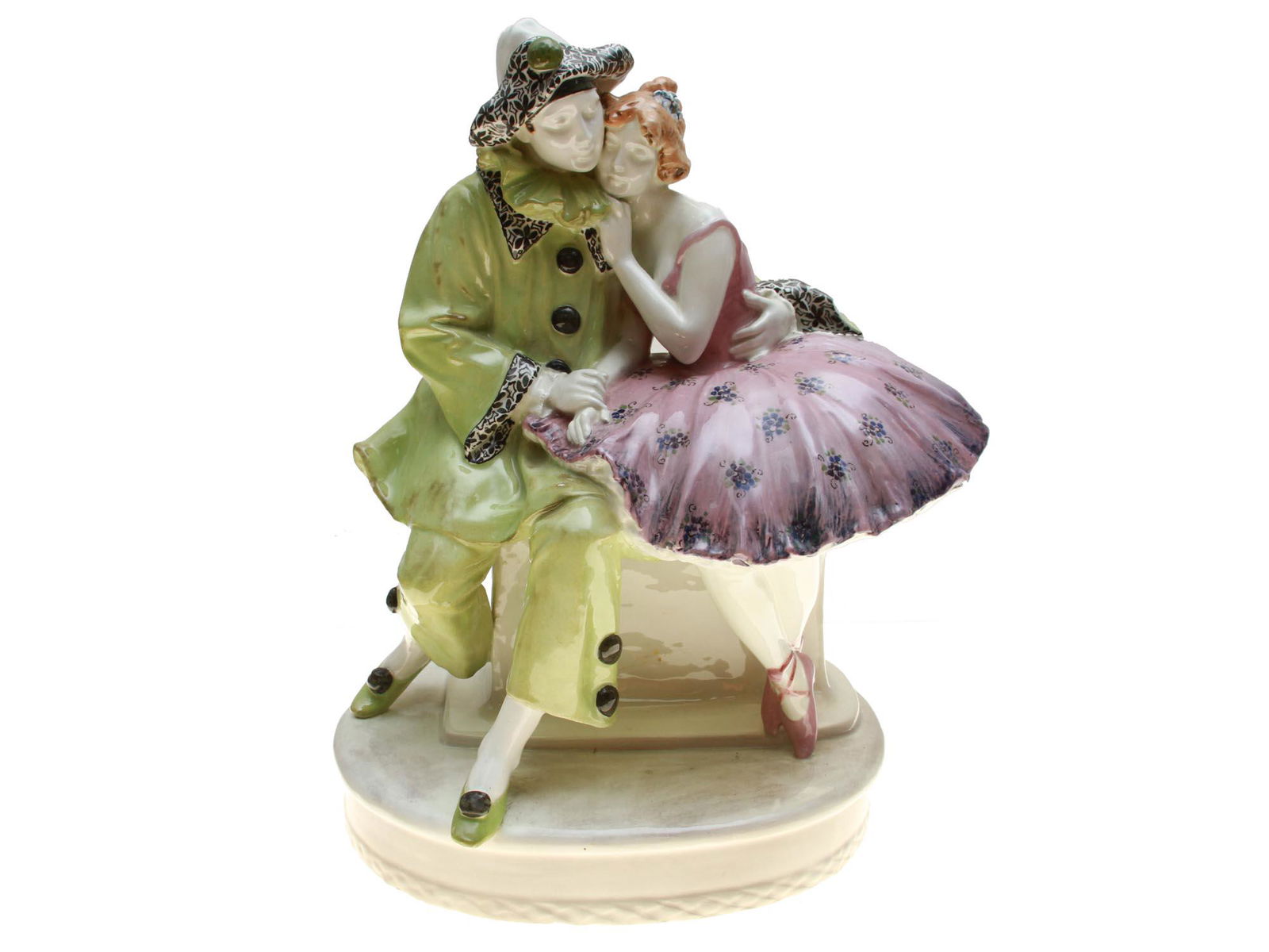 ANTIQUE AUSTRIAN GOLDSCHEIDER PORCELAIN FIGURINE (1 of 9)