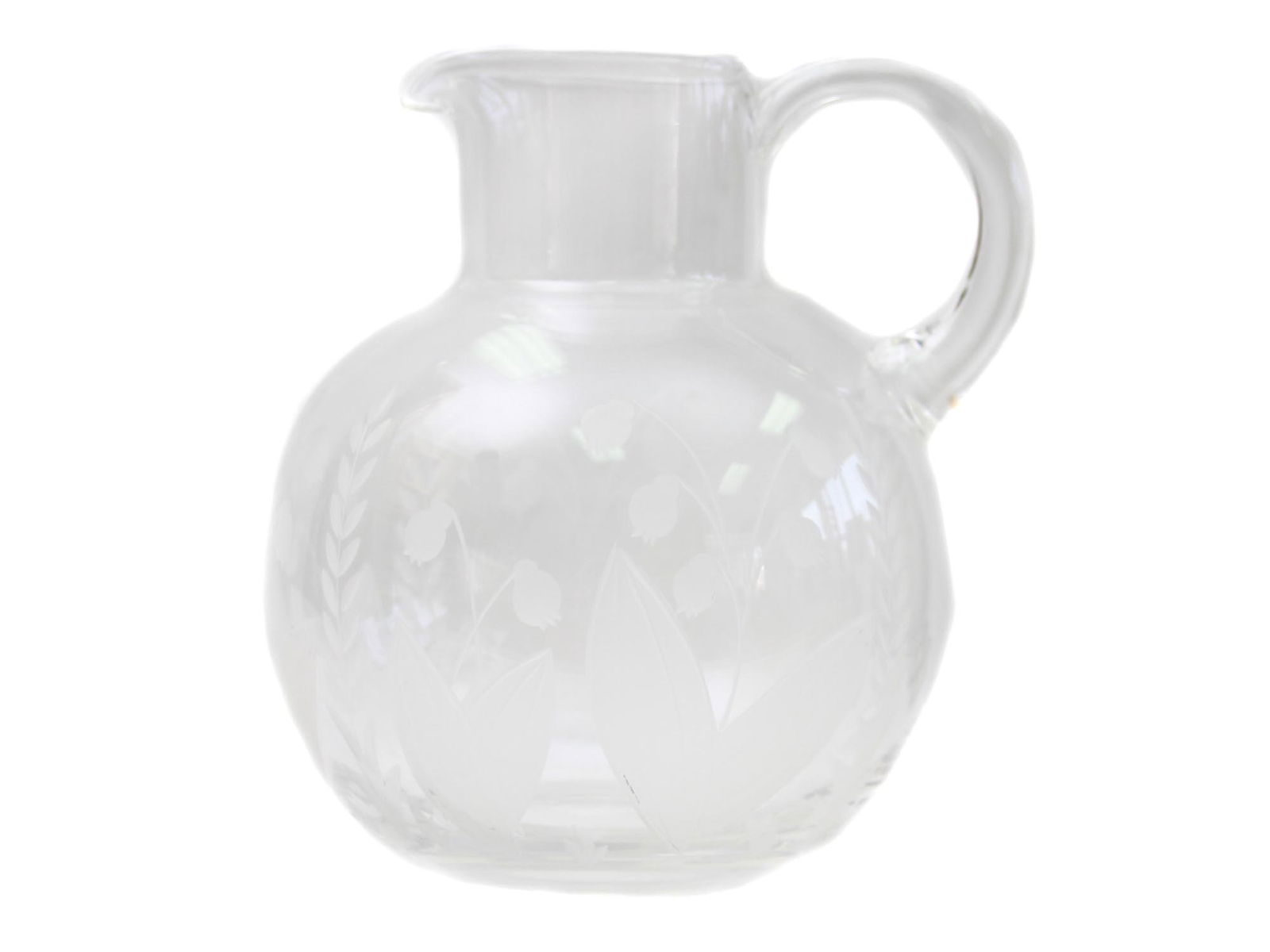 A VINTAGE TIFFANY & CO. CRYSTAL GLASS PITCHER (1 of 6)