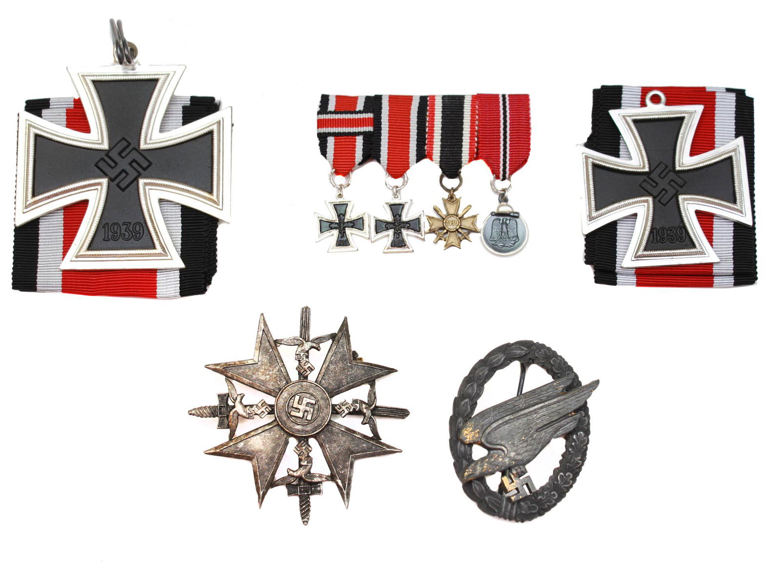 A LOT OF 5 GERMAN WWII MEDALS REPRODUCTIONS (1 of 5)