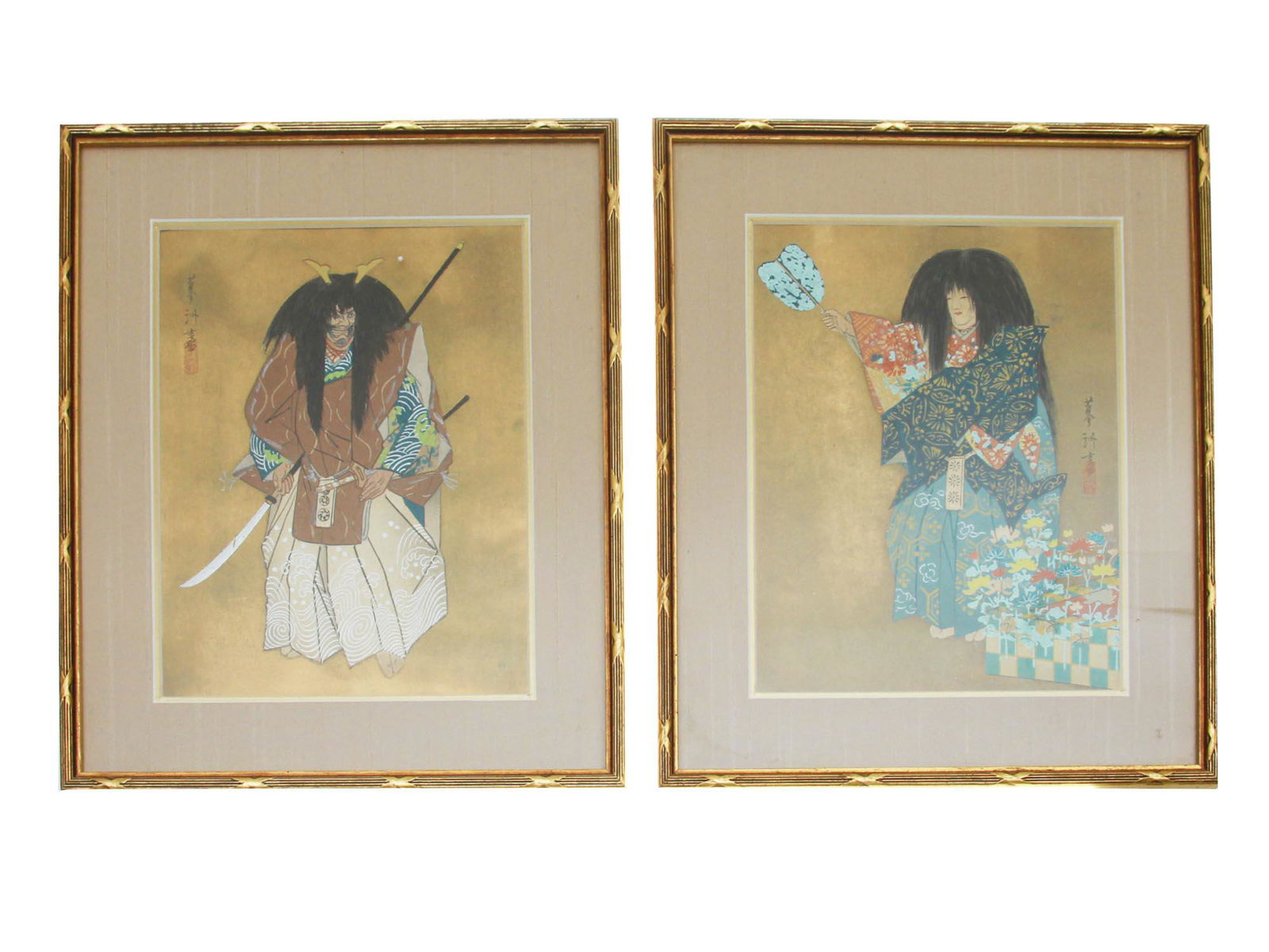 A PAIR OF JAPANESE PRINTS BY RYOSHU, C. 1940 (1 of 12)