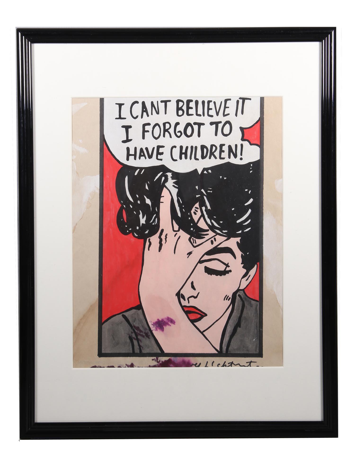 ORIGINAL POP ART LITHOGRAPH BY ROY LICHTENSTEIN (1 of 6)