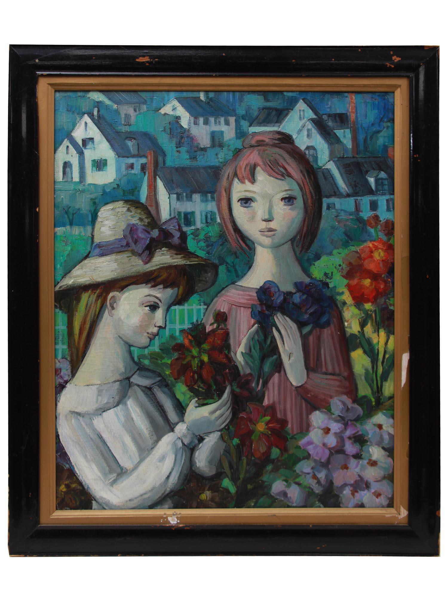 A RUSSIAN ALEK RAPOPORT OIL ON CANVAS PAINTING (1 of 8)