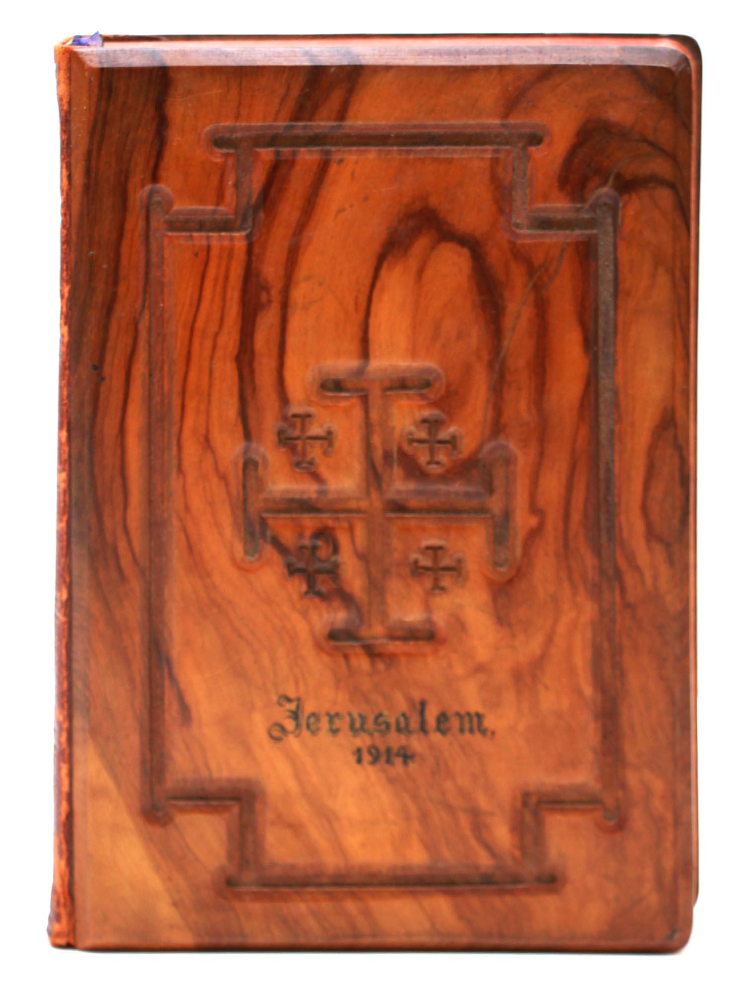 AN ANTIQUE BIBLE THOMAS NELSON & SONS, WOOD COVER (1 of 9)