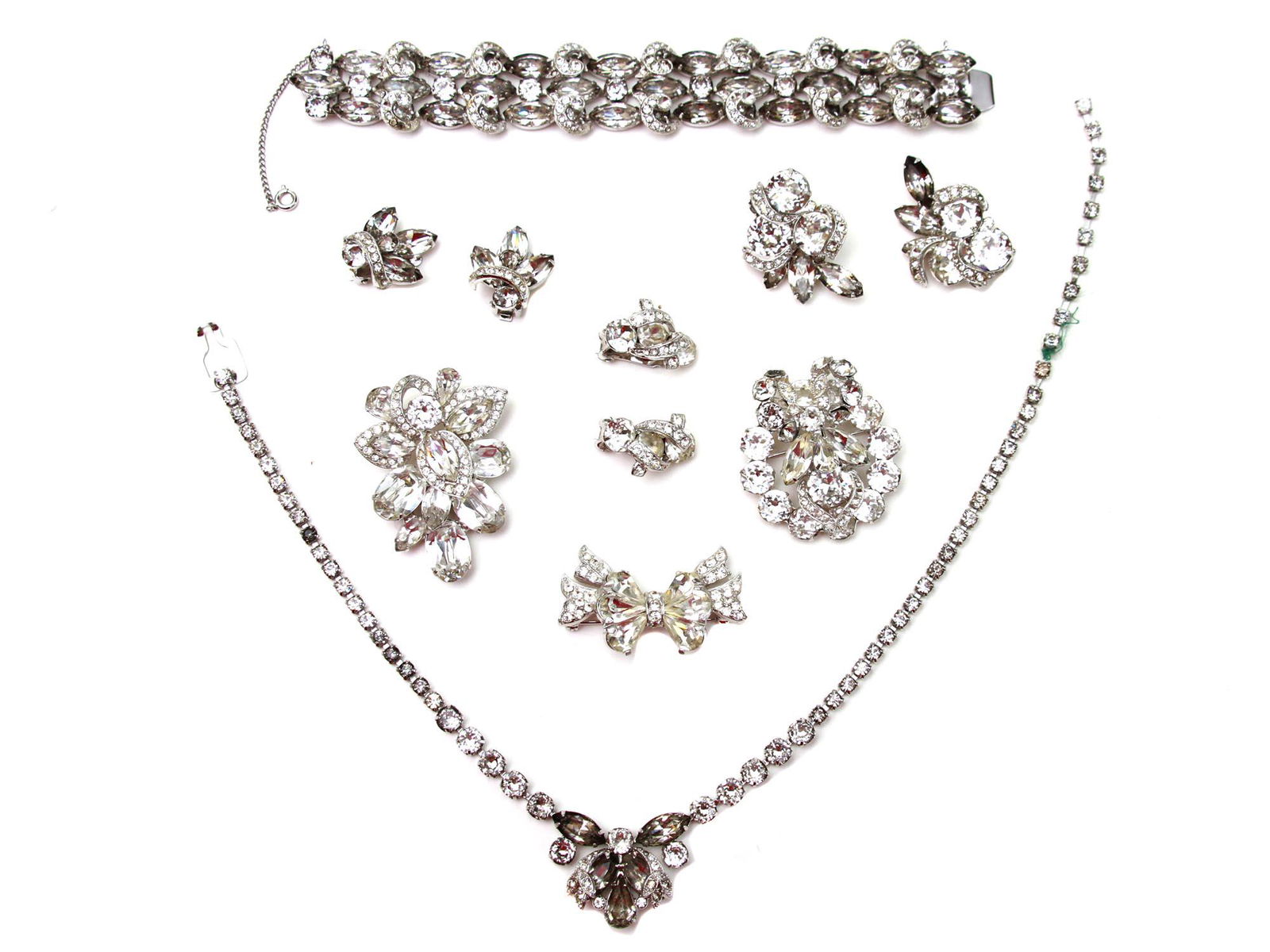 A SET OF EISENBERG VINTAGE CUSTOM JEWELRY, 8 PCS. (1 of 10)