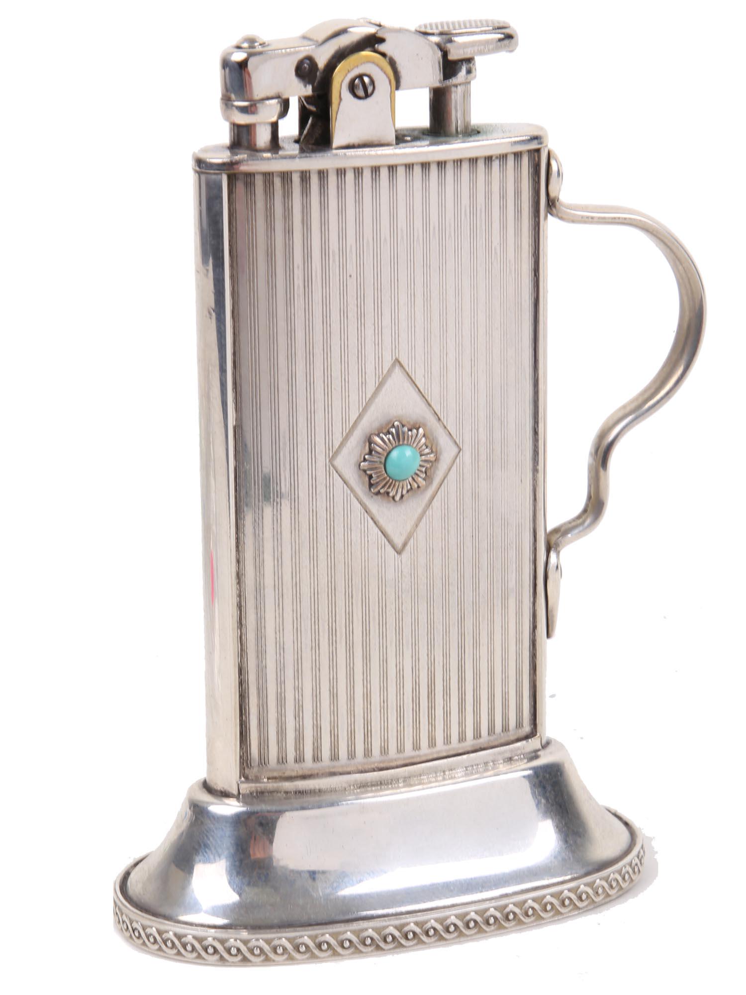 VINTAGE RONSON DE-LIGHT TABOURETTE TABLE LIGHTER (1 of 7)