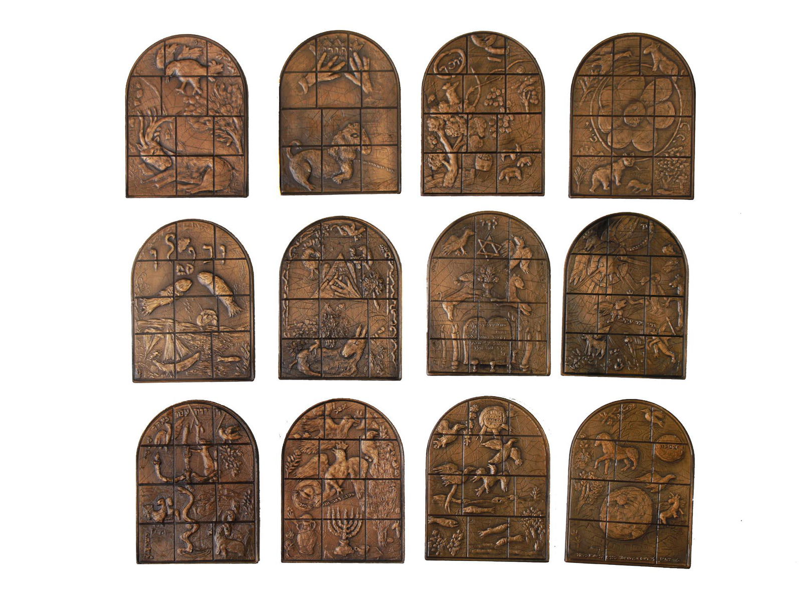 MARC CHAGALL JERUSALEM WINDOWS BRONZE MEDALS (1 of 6)