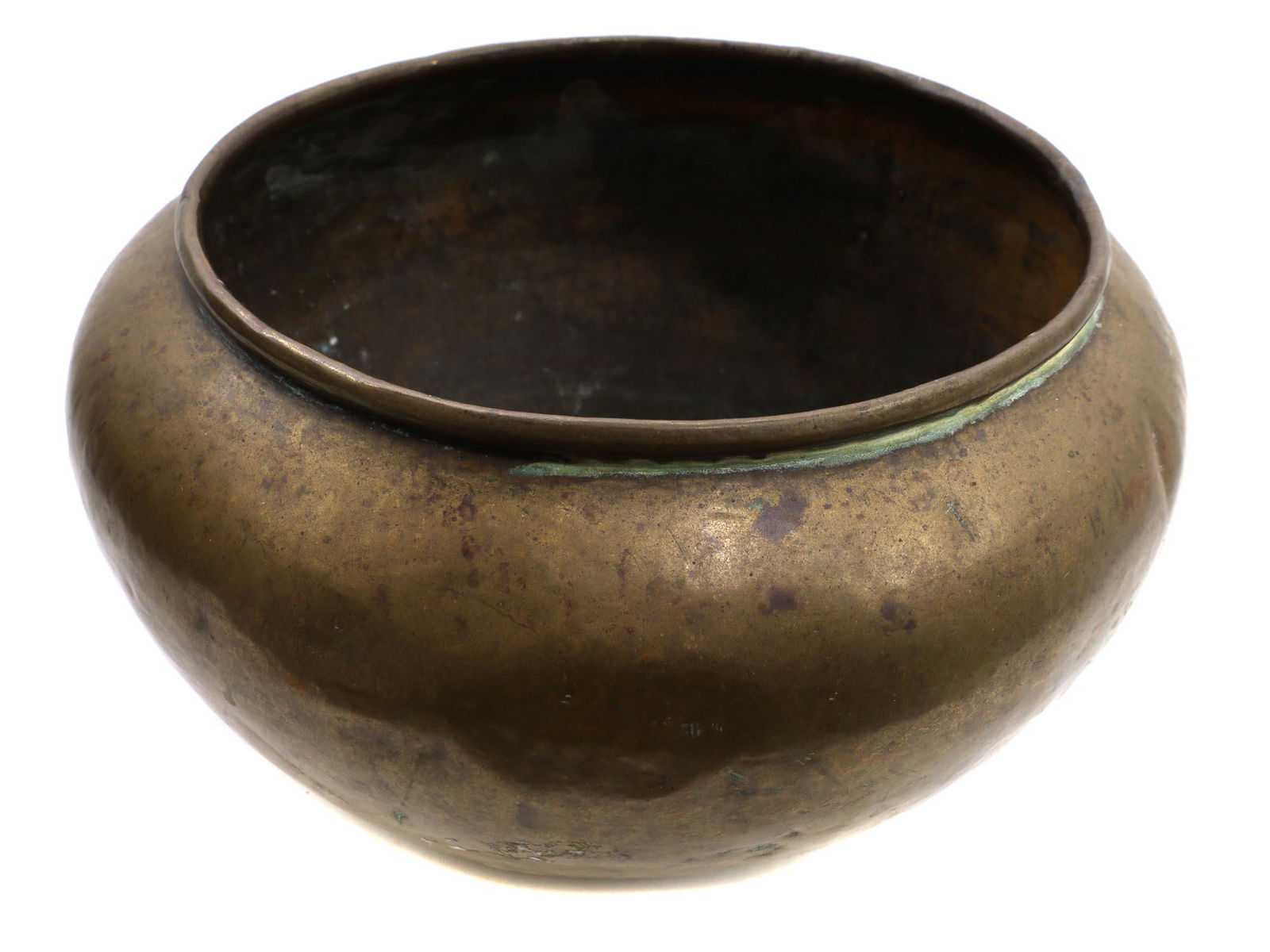 AN ANTIQUE RUSSIAN HAND-HAMMERD  FLOWER POT (1 of 4)