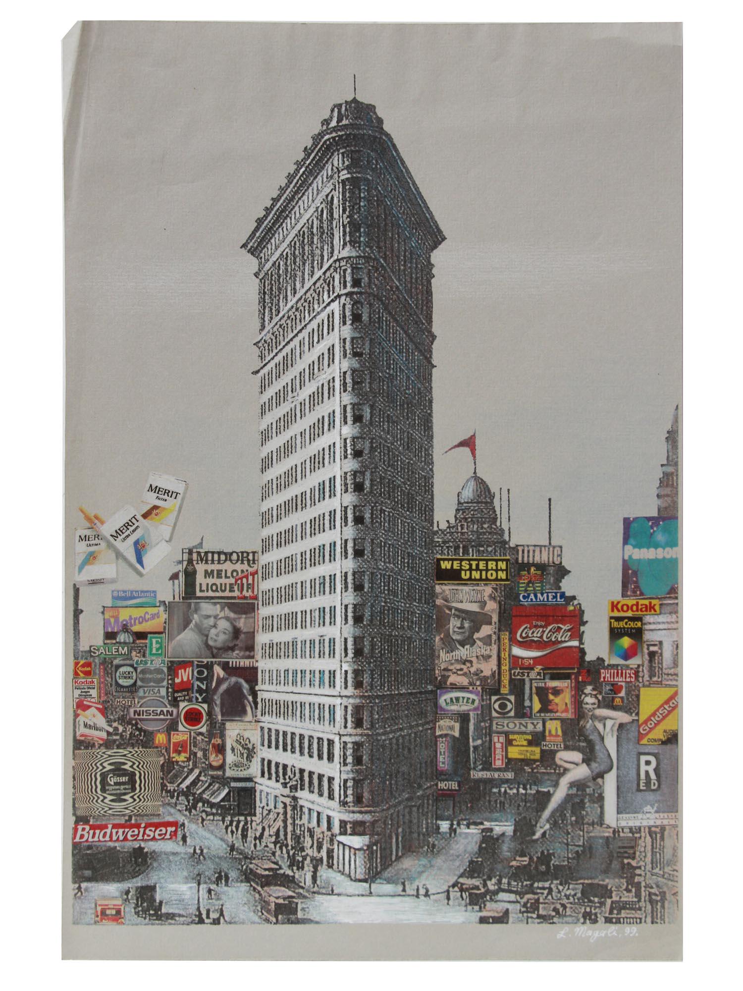 GEORGIAN LITHOGRAPH FLATIRON BY LEVAN MAGALI (1 of 6)