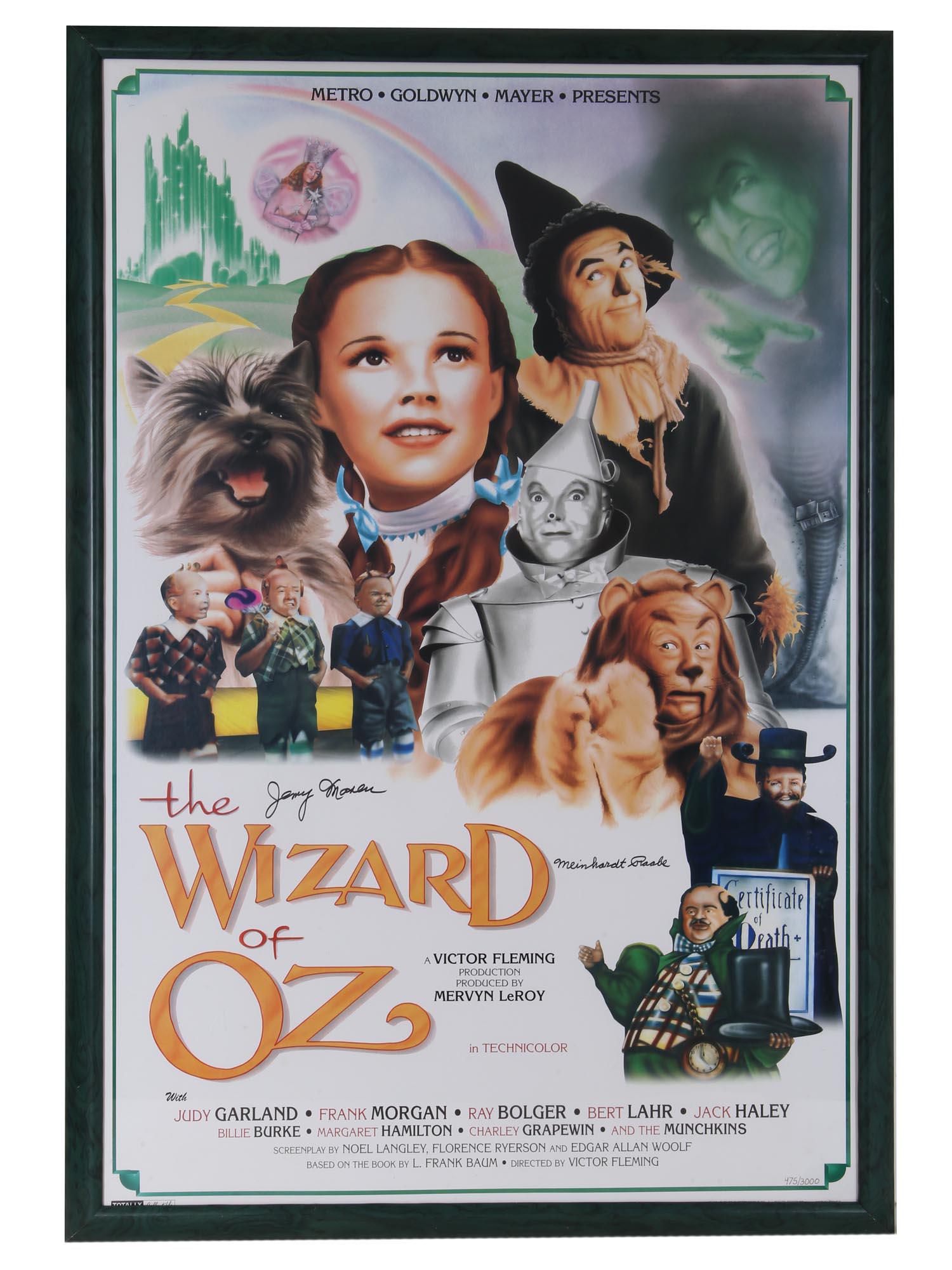 WIZARD OF OZ MOVIE POSTER LIMITED EDITION SIGNED (1 of 6)