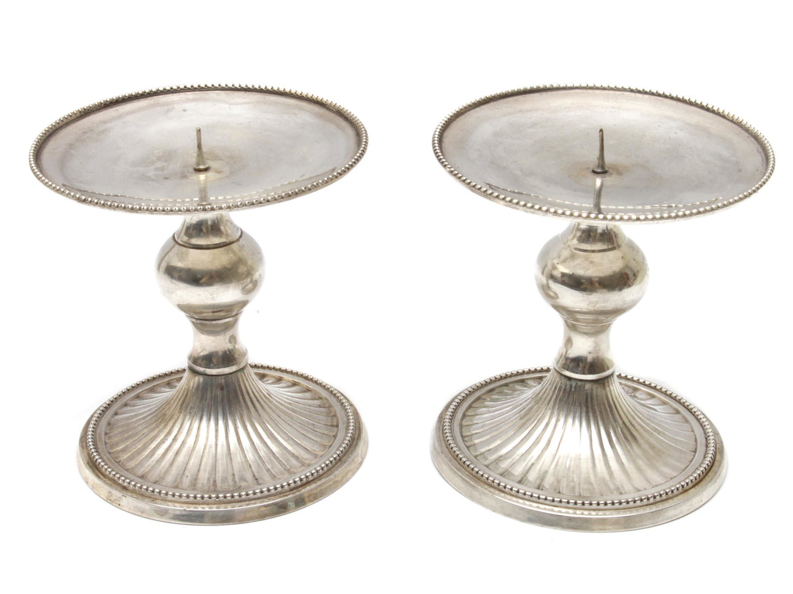 A VINTAGE PAIR OF ELEGANT CANDLE HOLDERS 1950S (1 of 2)