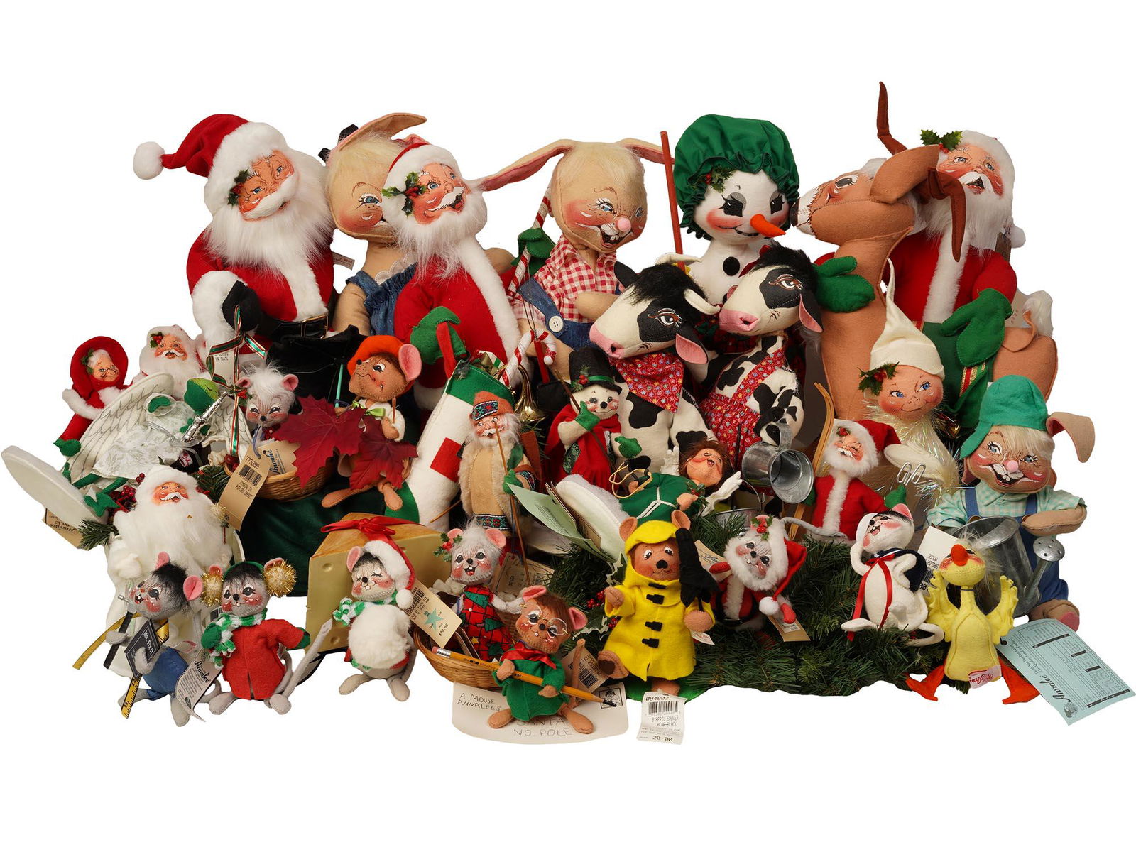 Annalee Christmas 2022 Figurines Full Set A Large Christmas Collection Of Annalee Dolls (#0373) On Dec 11, 2021 |  Antique Arena Inc. In Ny