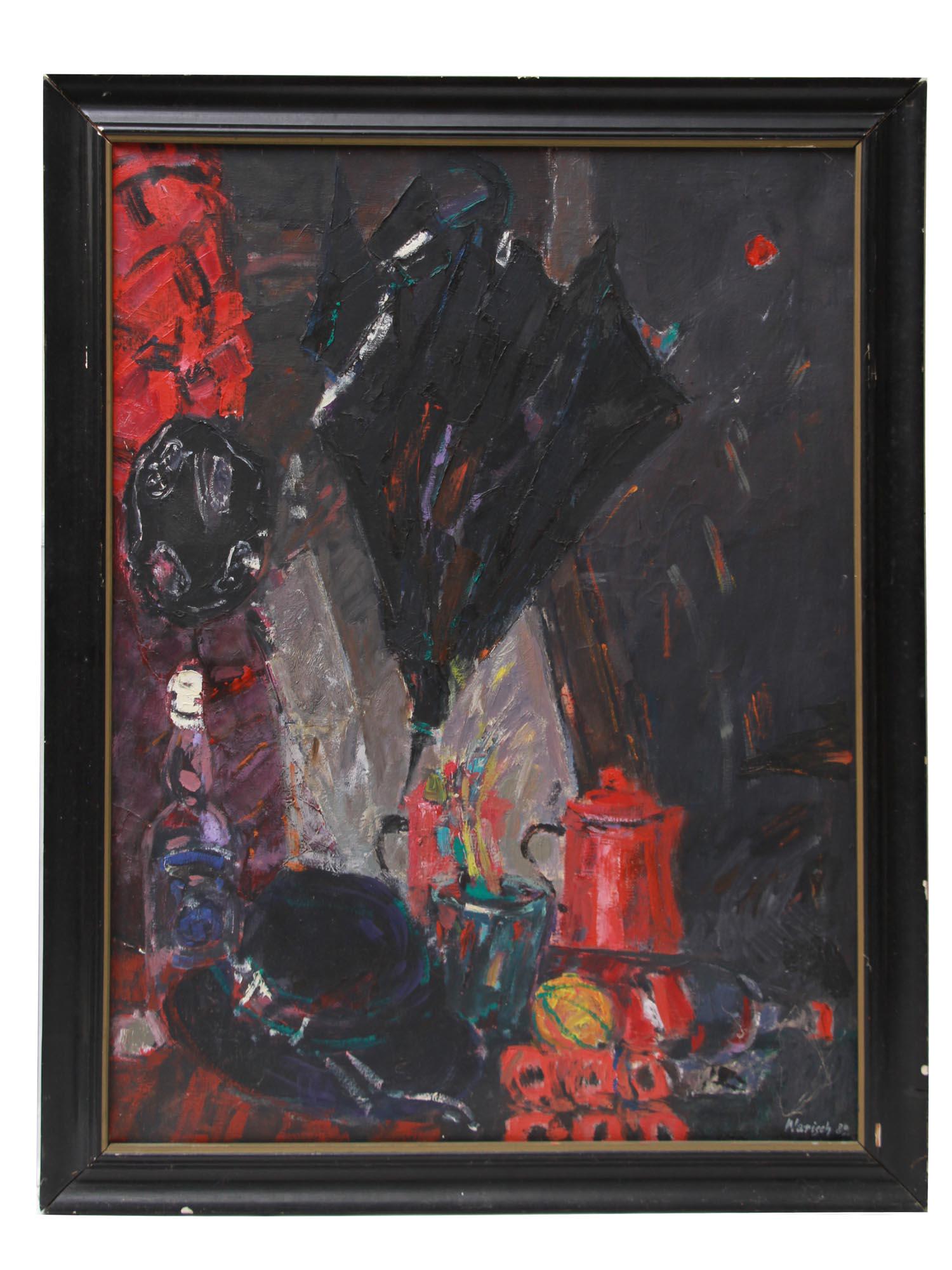 ATTR TO PIOTR WARISCH OIL PAINTING STILL LIFE (1 of 5)