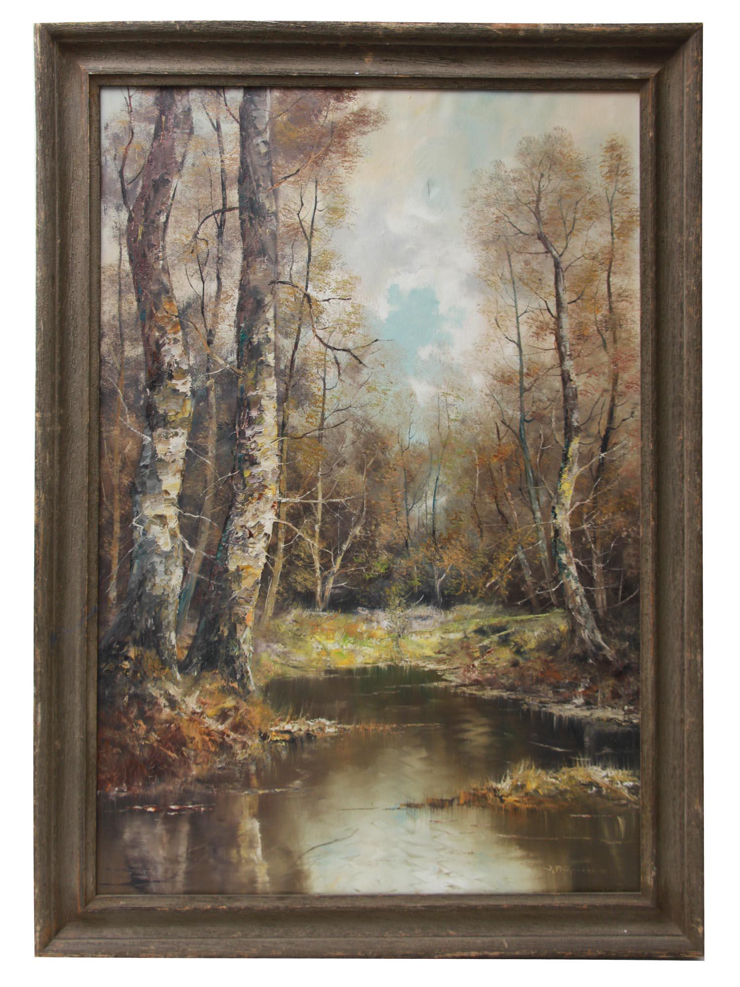 A JOSEPH FRUHMESSER OIL ON CANVAS PAINTING (1 of 5)