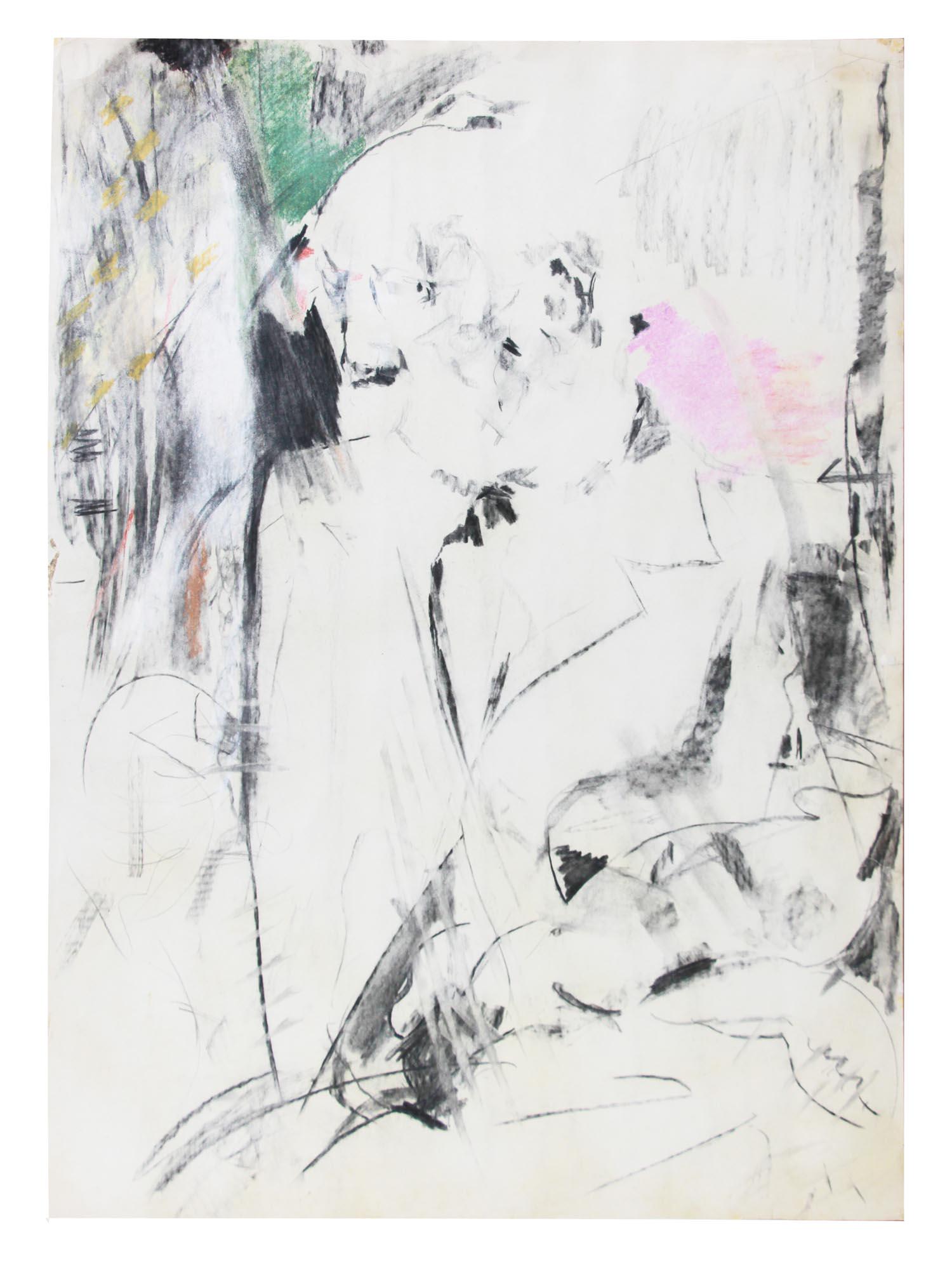 RUSSIAN MIXED MEDIA PAINTING  BY A KAPITANOWSKI (1 of 8)