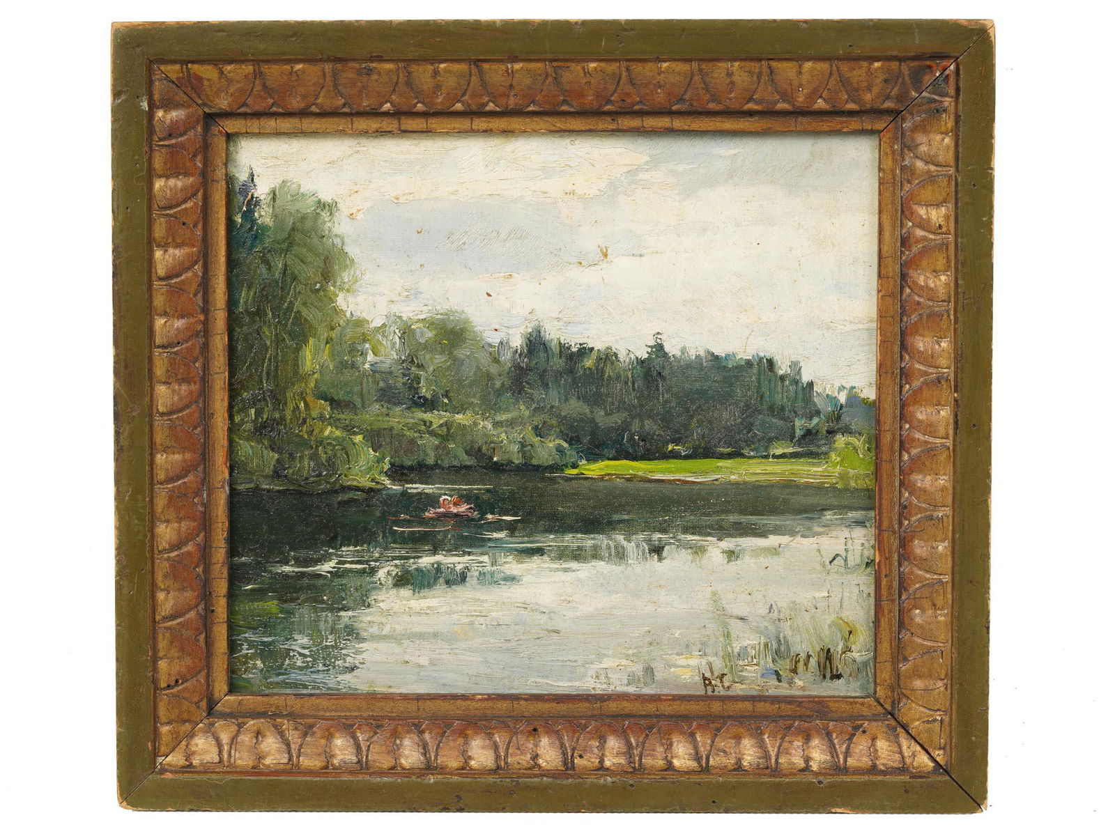 RUSSIAN VALENTIN SEROV OIL ON CARDBOARD PAINTING (1 of 4)