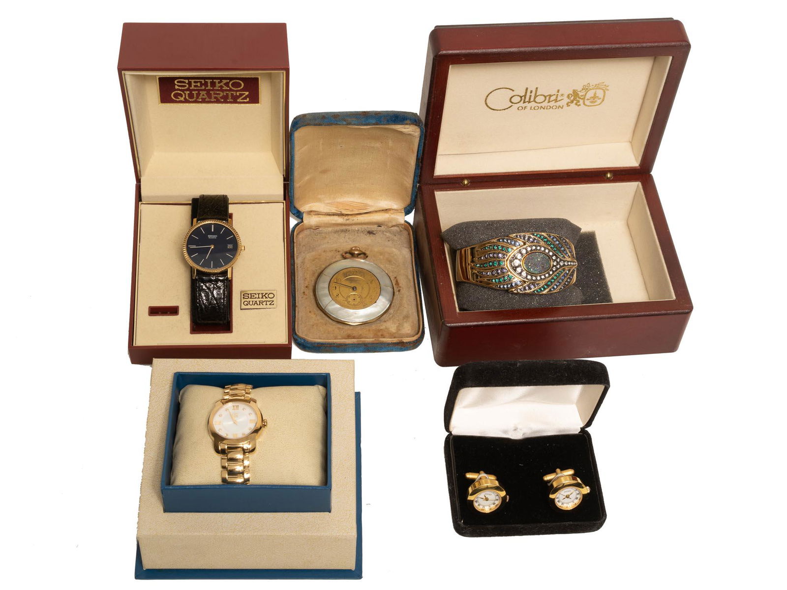 A LOT OF VINTAGE MENS WATCHES IN ORIGINAL BOXES (1 of 10)