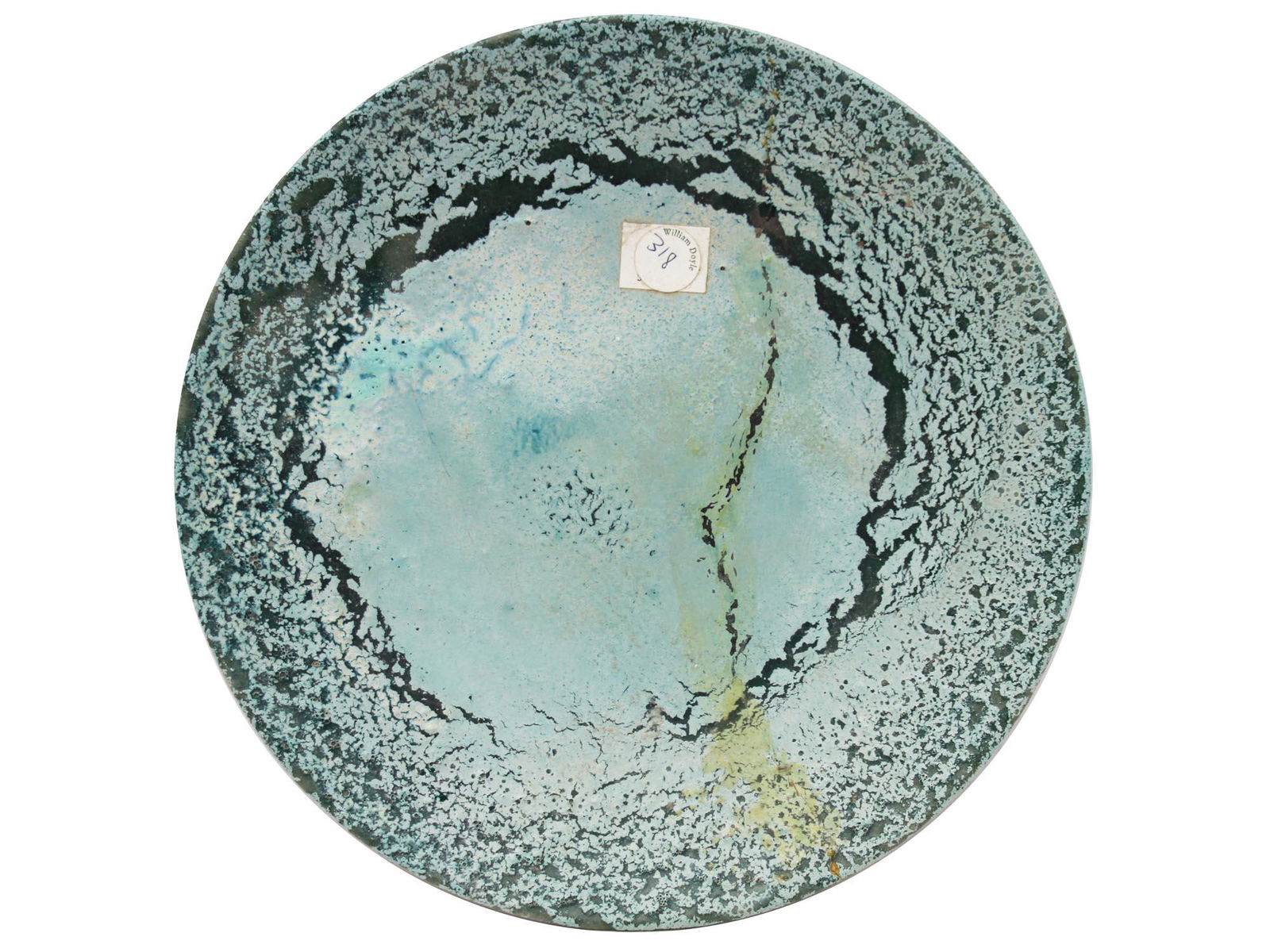 A VINTAGE ARTISTIC CERAMIC PLATE BY LEA HALPERN (1 of 5)