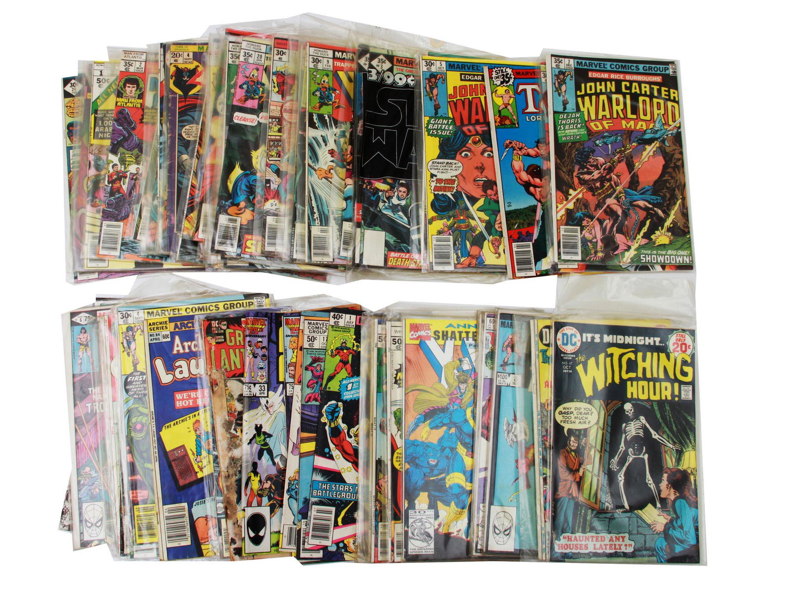 A LOT OF 58 MARVEL, DC AND OTHER COMIC BOOKS (1 of 4)