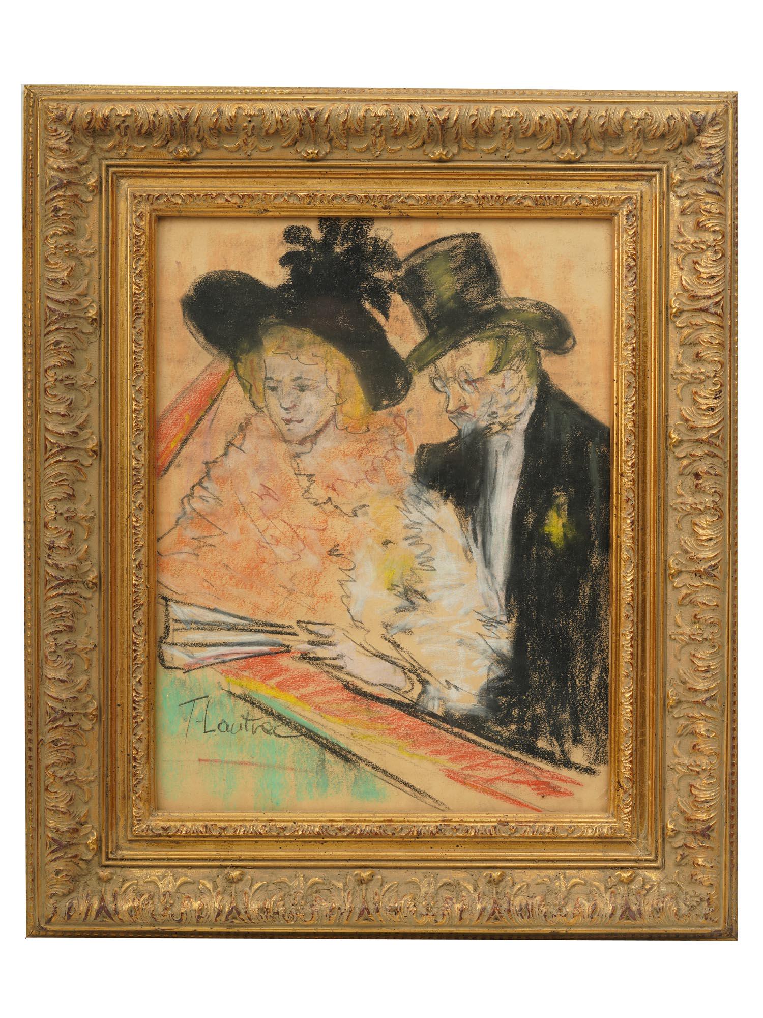 AFTER TOULOUSE-LAUTREC PASTEL DOUBLE PORTRAIT (1 of 4)