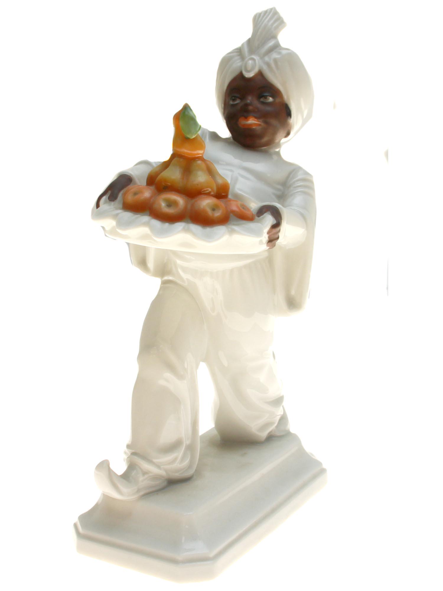 1920S ROSENTHAL PORCELAIN BLACKAMOOR FIGURINE (1 of 5)