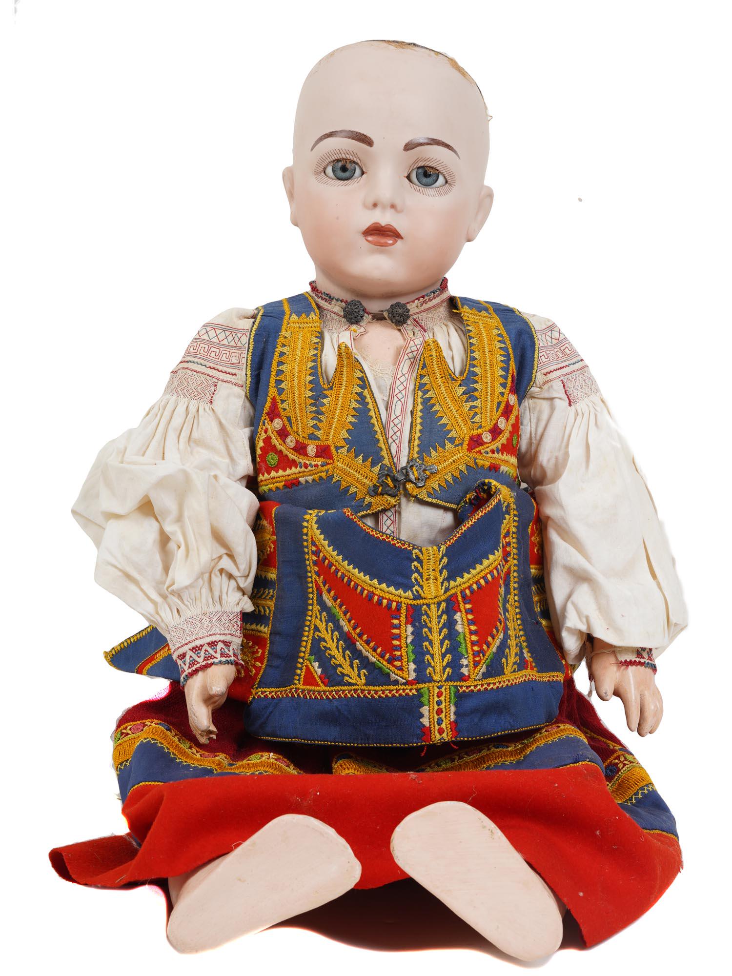 AN ANTIQUE FRENCH BRU JNE BISQUE HEAD DOLL (1 of 4)