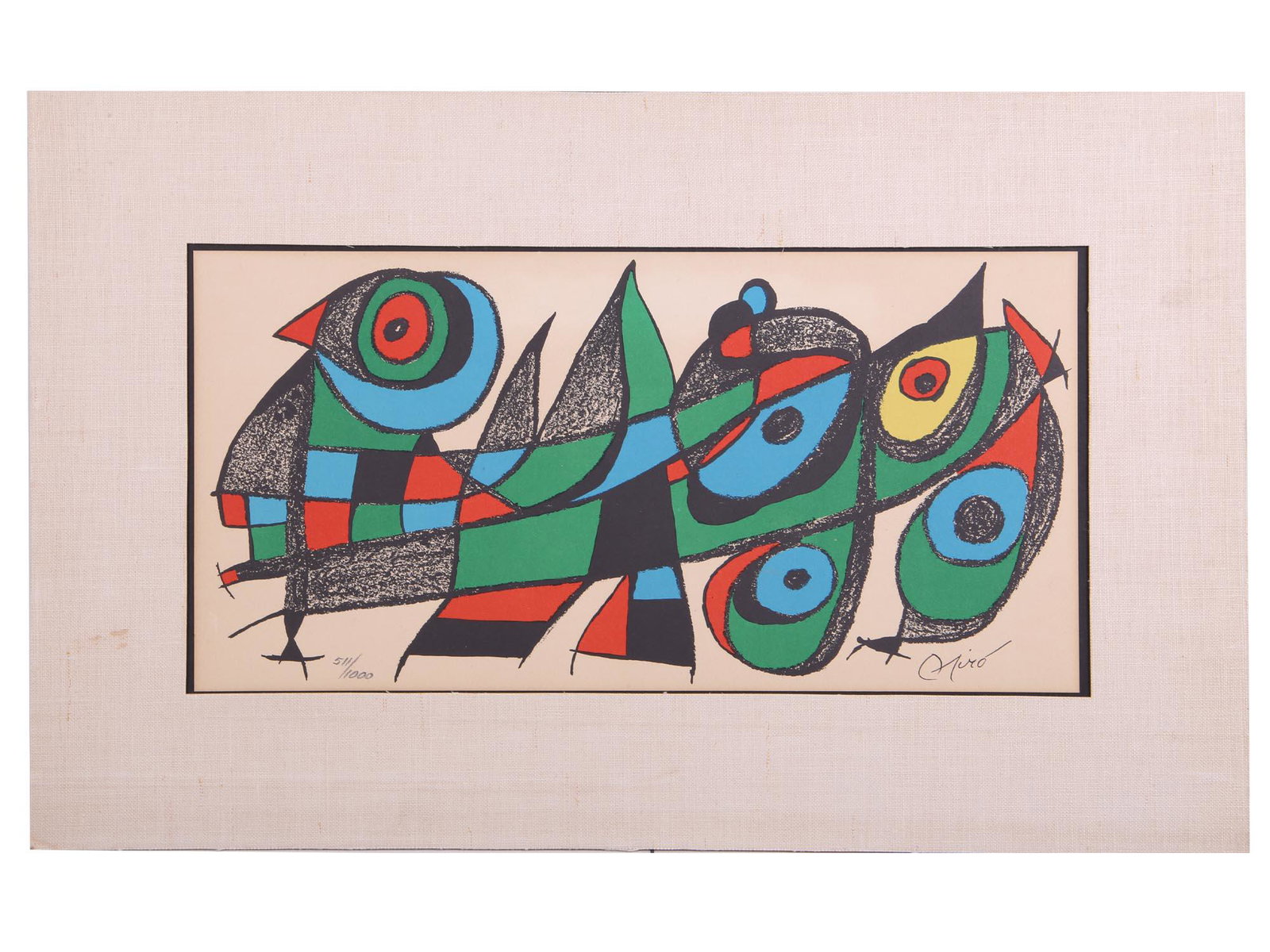 MIRO SCULPTOR JAPAN ORIGINAL LITHOGRAPH PRINT 1974 (1 of 4)