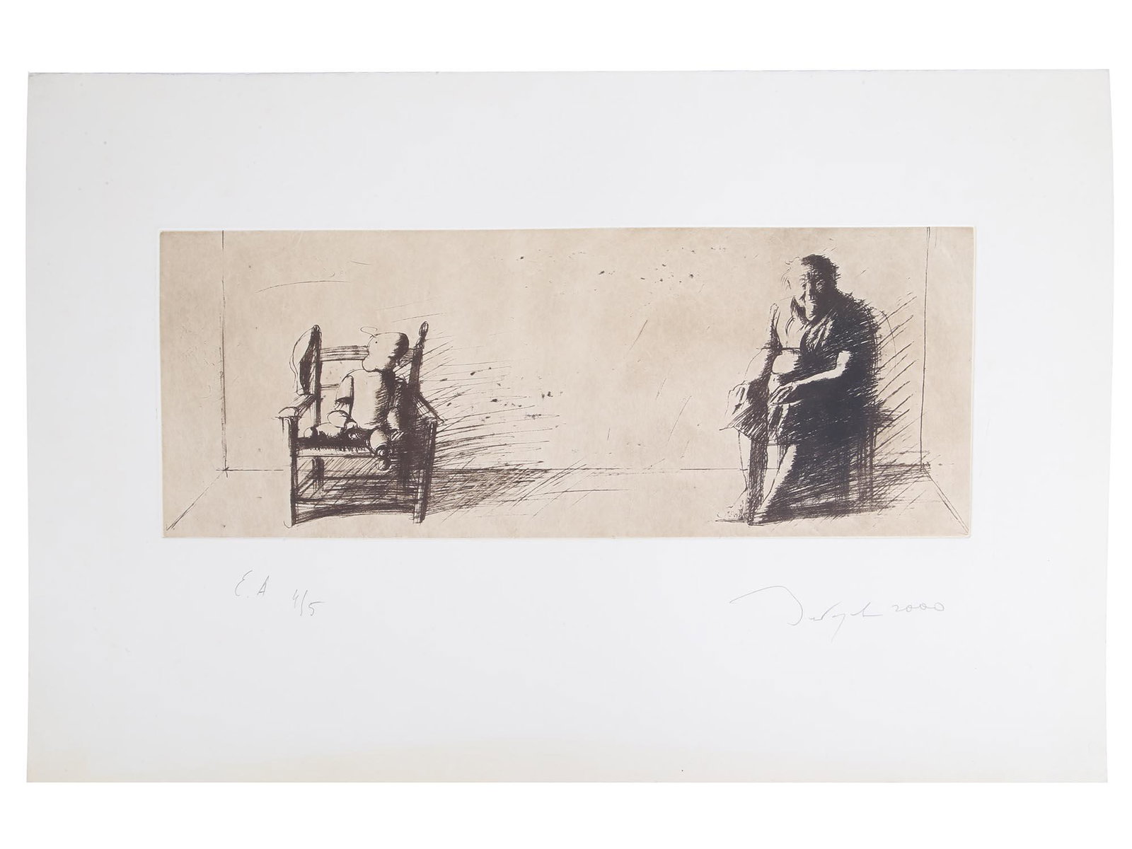 RUSSIAN ART ETCHING SIGNED BY BORIS ZABOROV 2000 (1 of 5)