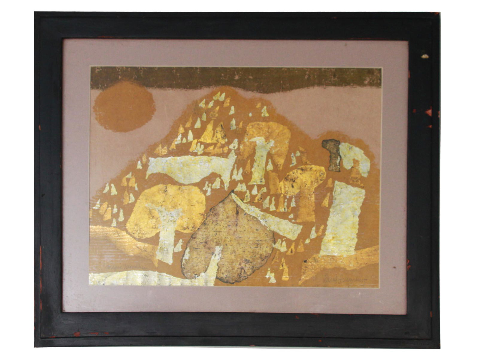 AMERICAN WOODCUT ABSTRACT BY CAROL SUMMERS (1 of 6)