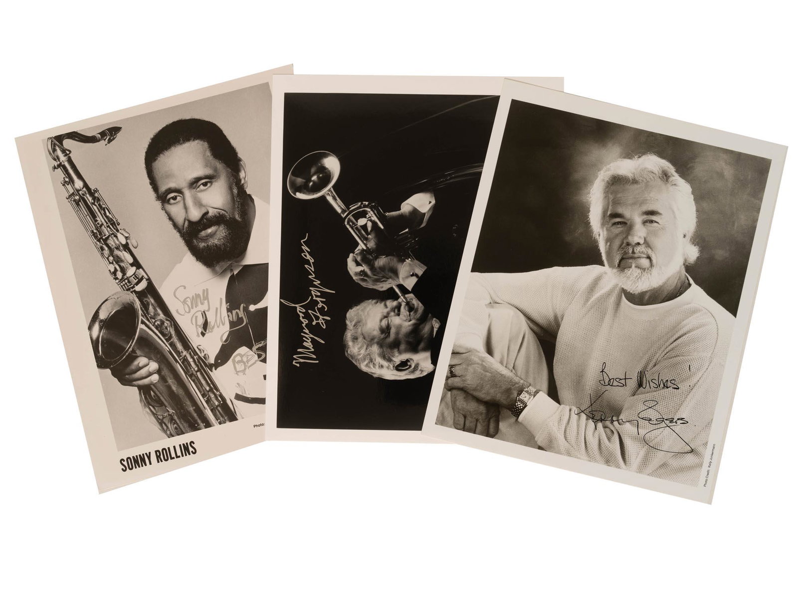 FAMOUS JAZZ MUSICIANS AND ACTOR PHOTO AUTOGRAPHS (1 of 5)