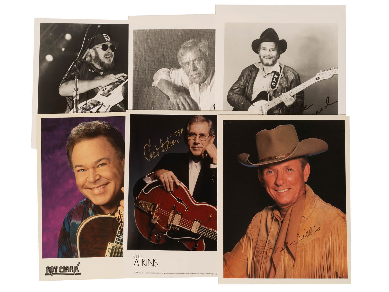 COUNTRY MUSIC CELEBRITIES SIGNED AUTOGRAPHS LOT (1 of 7)