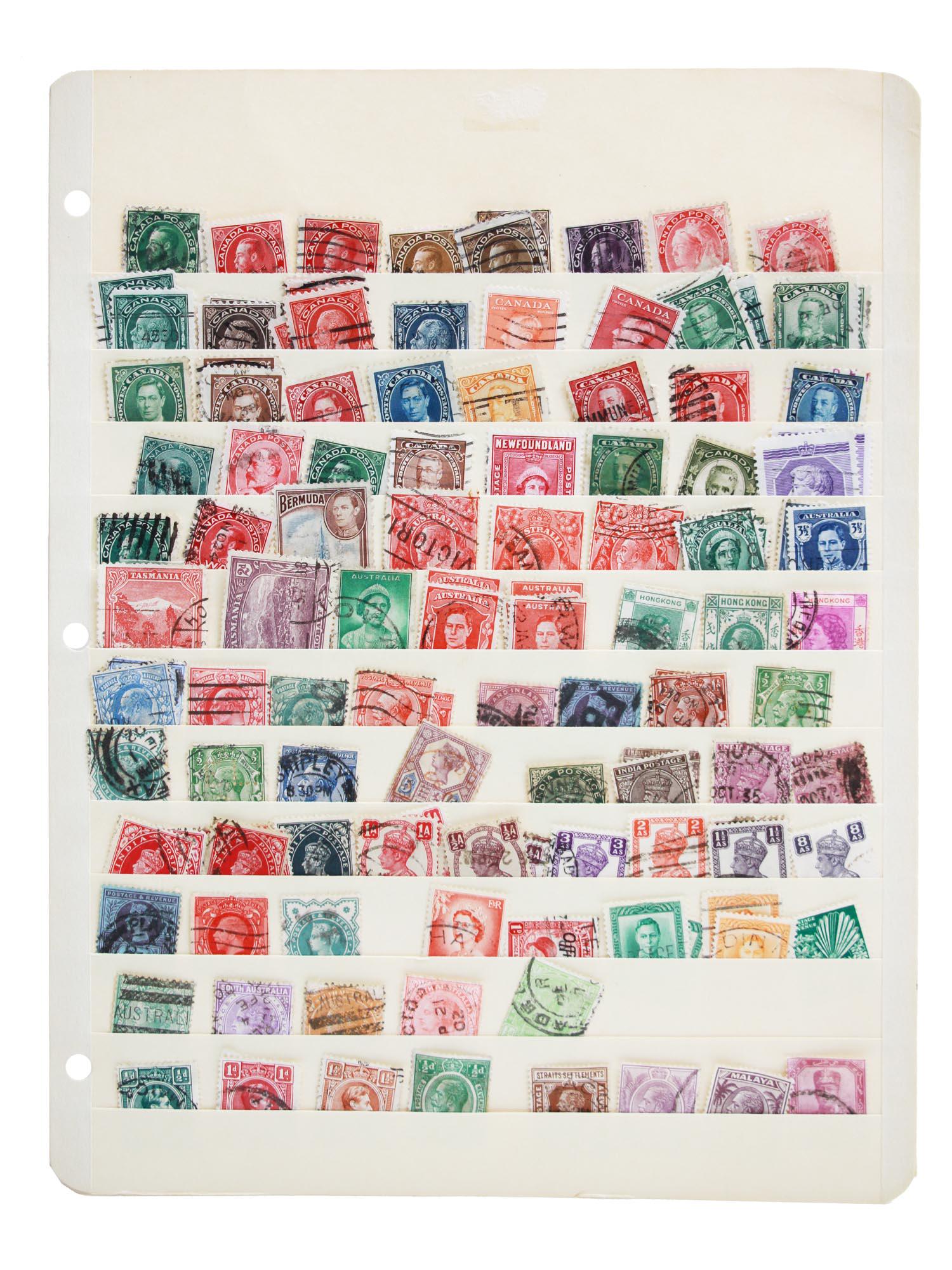 ANTIQUE BRITISH EMPIRE AND COLONIES POST STAMPS (1 of 9)