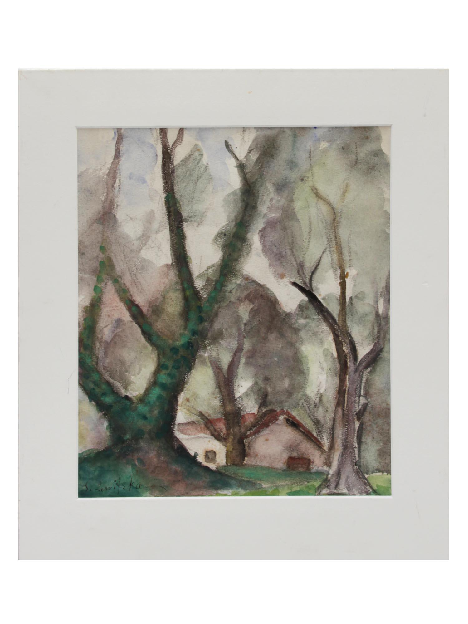 A WATERCOLOR PAINTING BY SONIA LEWITSKA, 1929 (1 of 4)