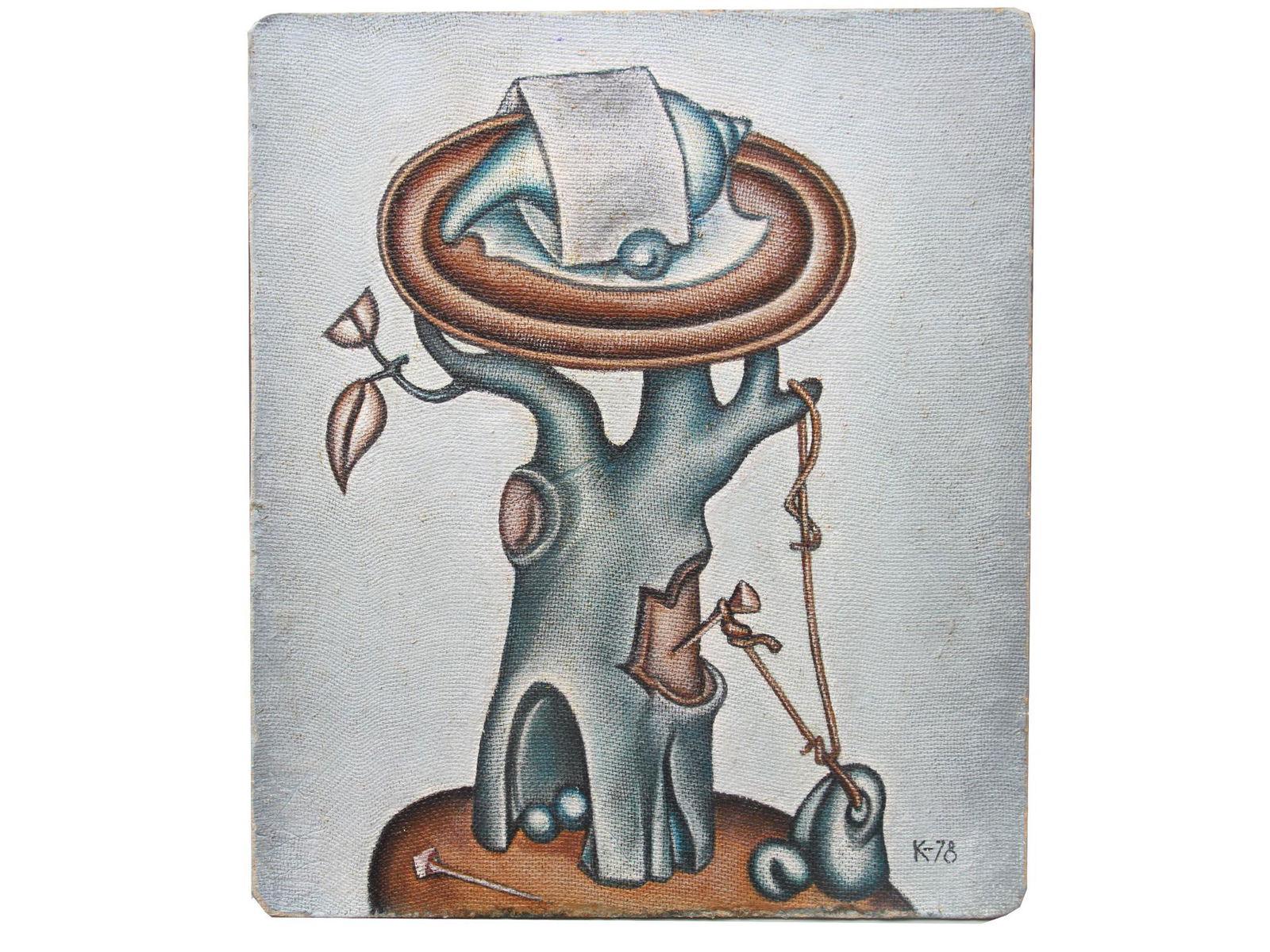 AN OIL ON BOARD COMPOSITION BY KRASNOPEVTSEV (1 of 5)