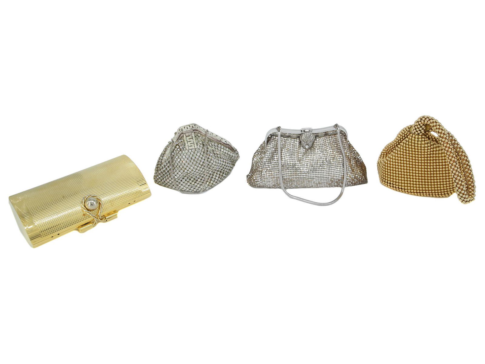 A SET OF FOUR VINTAGE SPARKLING HANDBAGS PURSES (1 of 5)