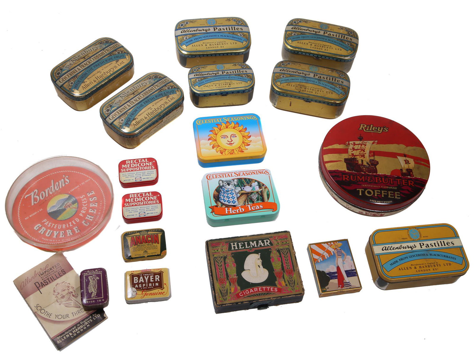 LARGE COLLECTION METAL CANDY PILLOW CIGARETTE BOX (1 of 4)