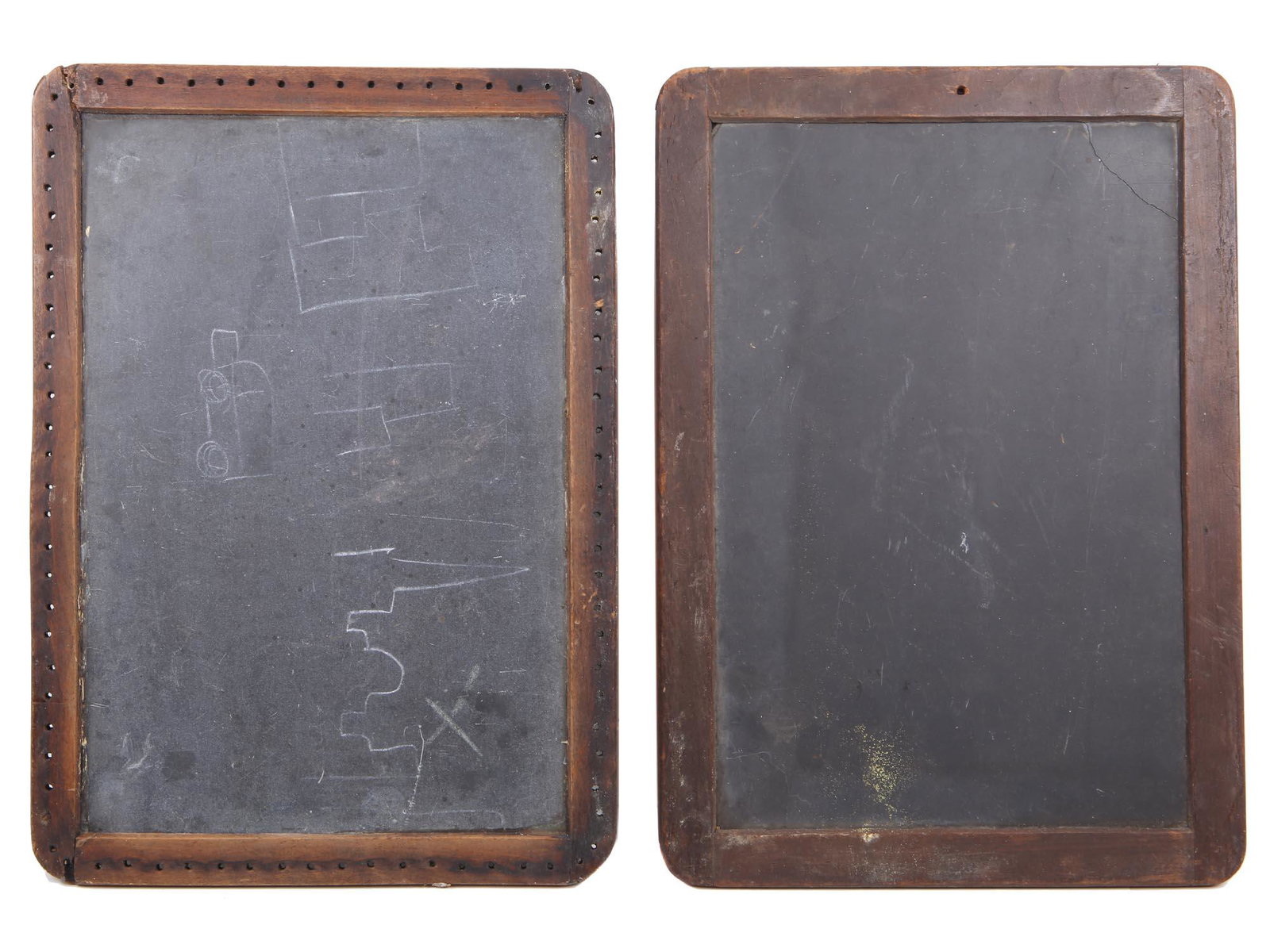 ANTIQUE 1800S SET OF TWO PIZARRA CHALKBOARDS (1 of 5)