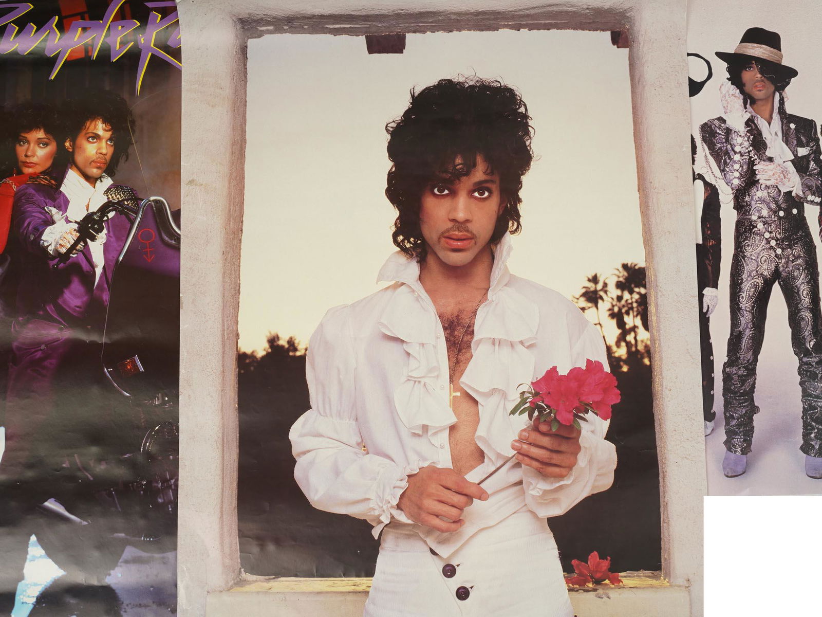 A LOT OF THREE ORIGINAL MUSICIAN PRINCE POSTERS (1 of 4)