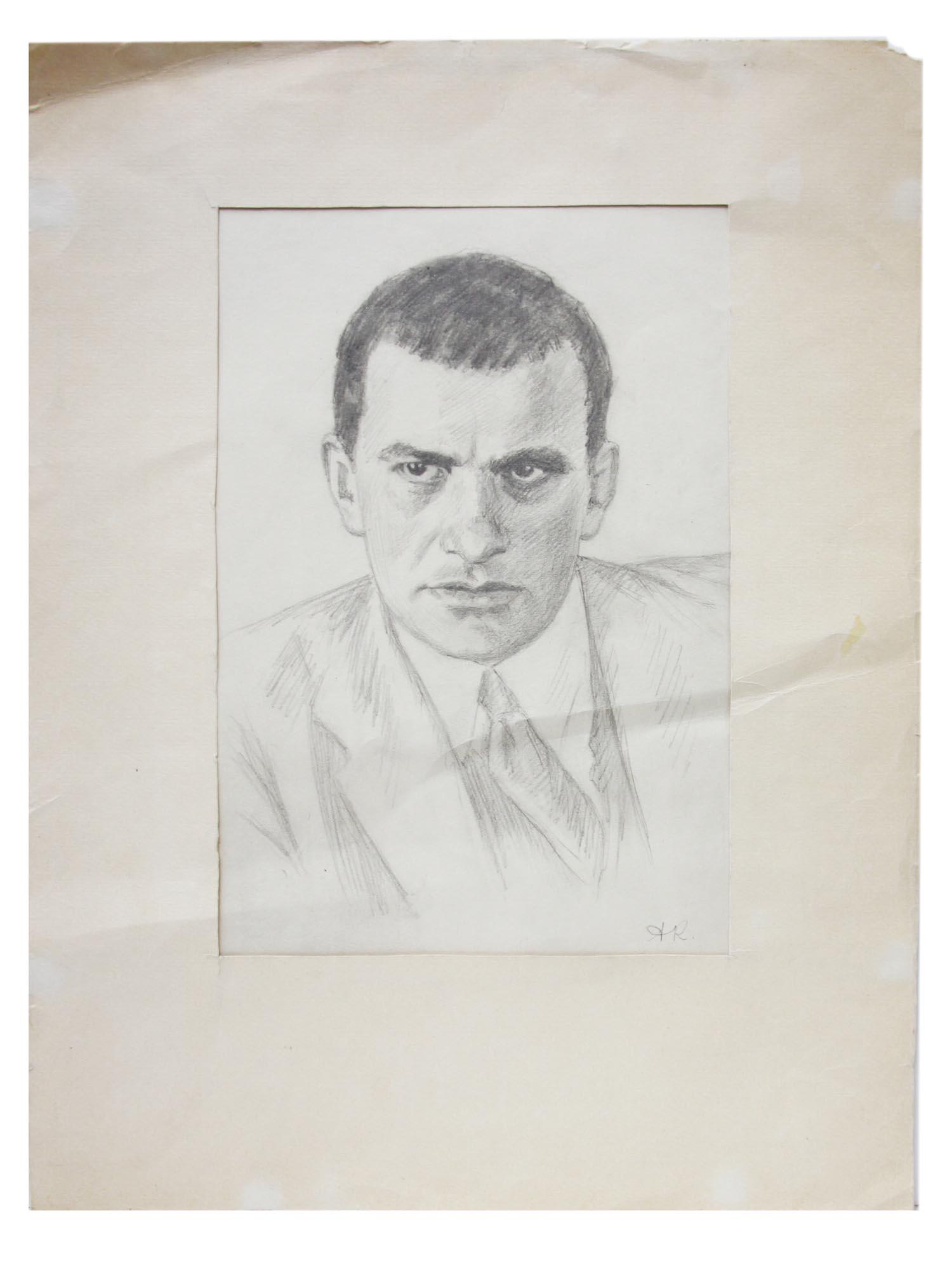 A RUSSIAN PAINTING OF MAYAKOVSKY BY KRAVCHENKO (1 of 4)